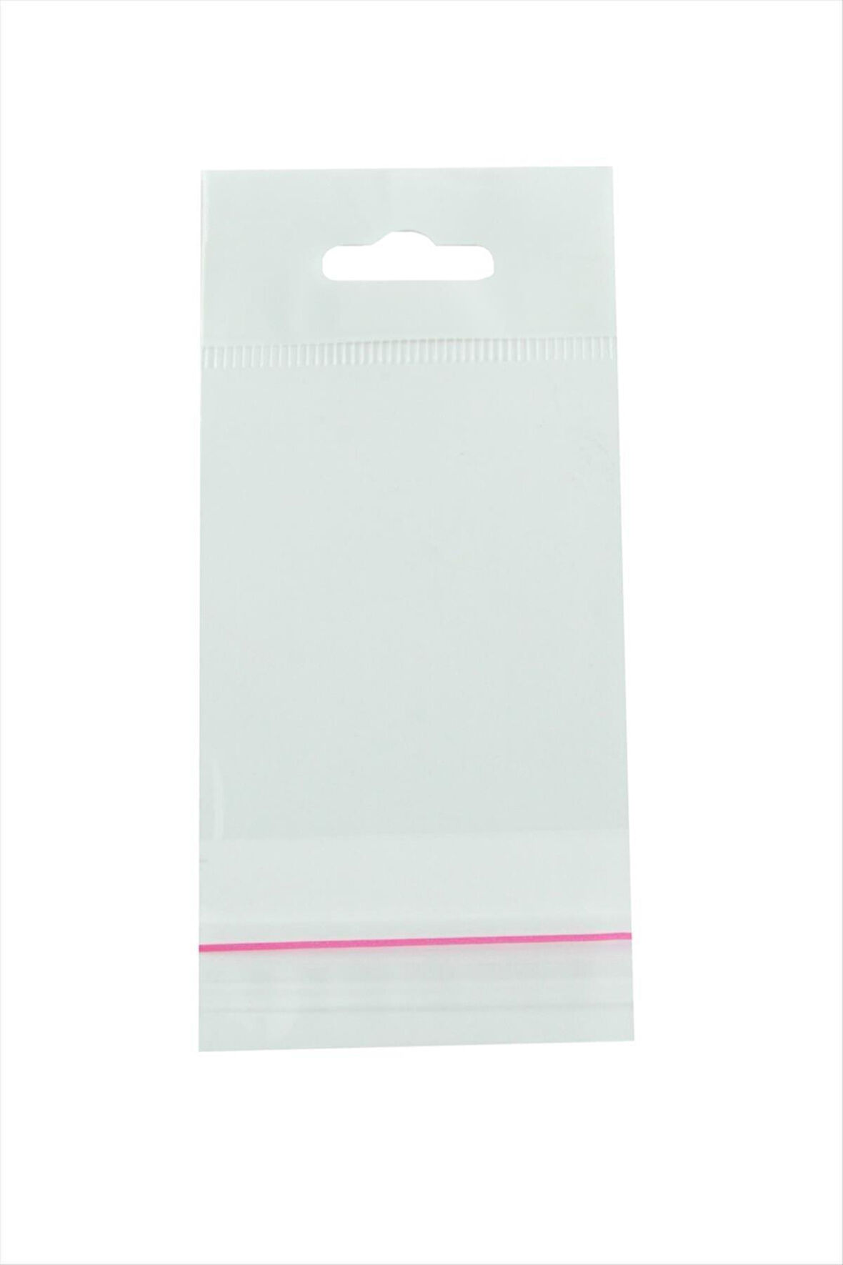 6*15 Yapışkanlı 1000 Adet Askılı Şeffaf Poşet