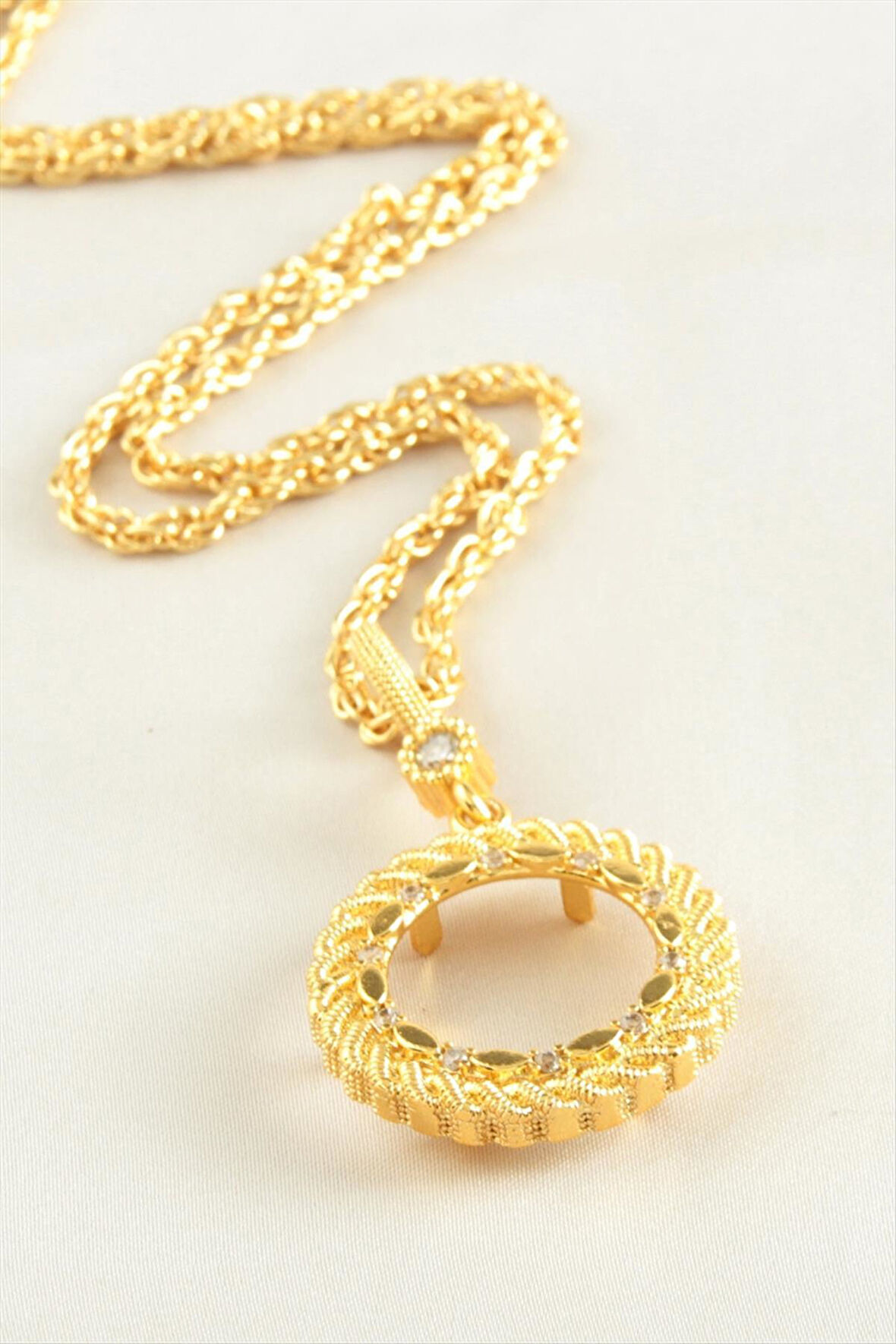 Çeyrek Altın Koyulabilir Zincir Kolye