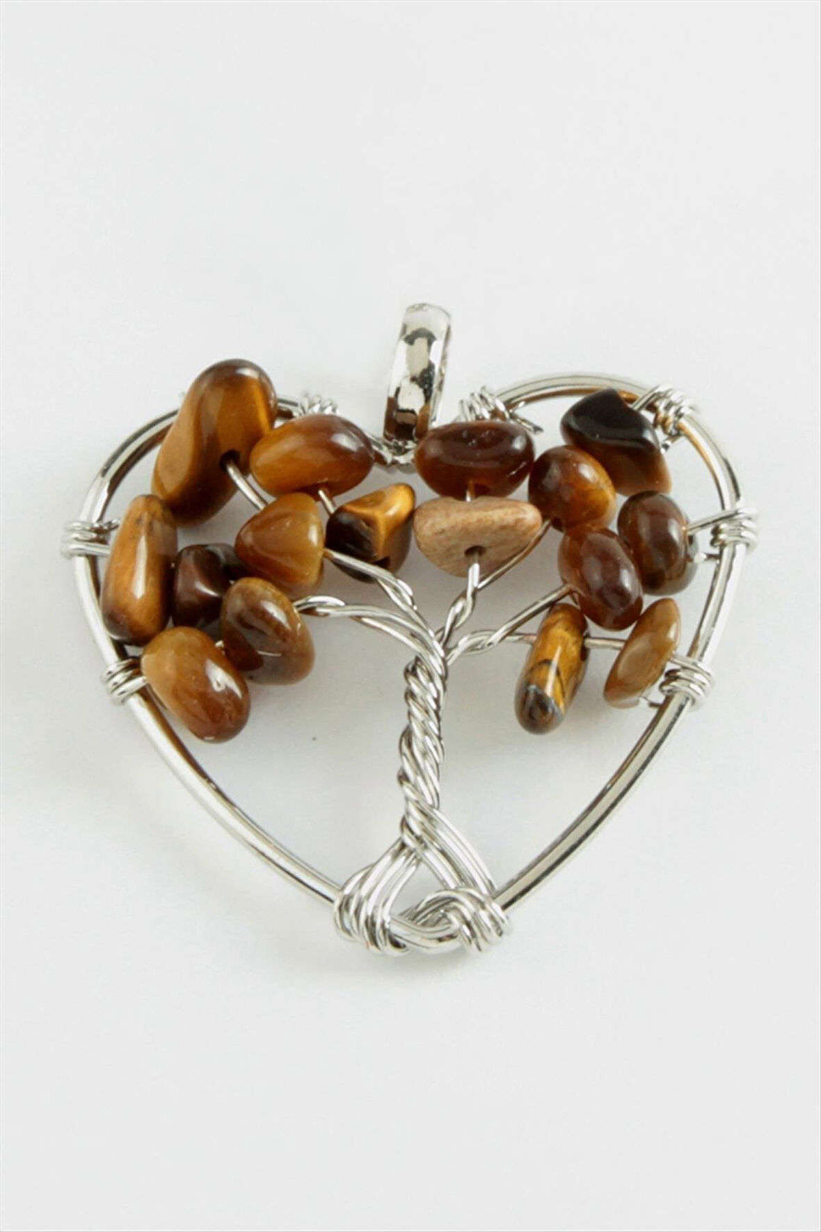 Kaplangözü Kalp Doğaltaş Kolye Ucu