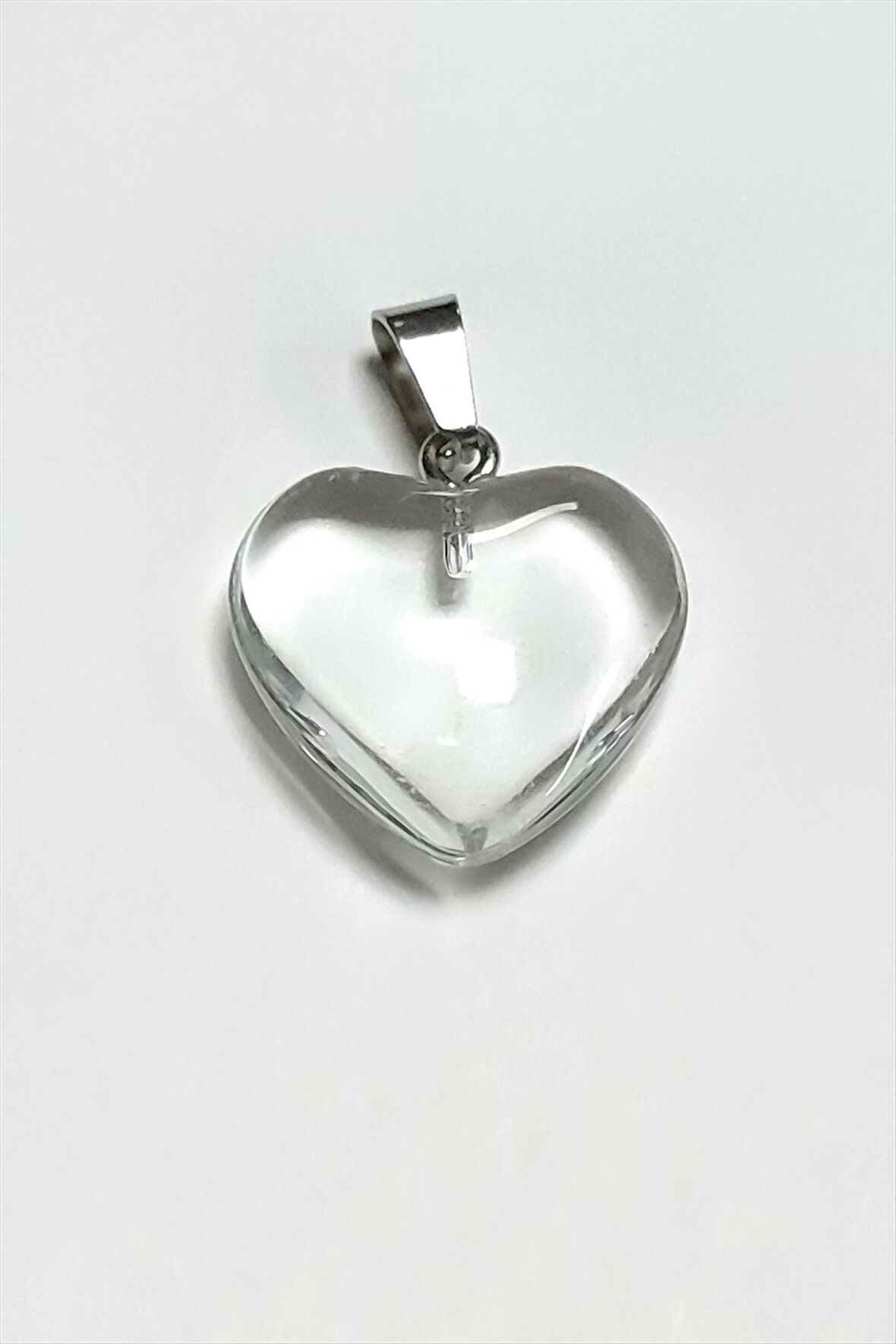 Kuvars Kalpli Doğaltaş Kolye Ucu