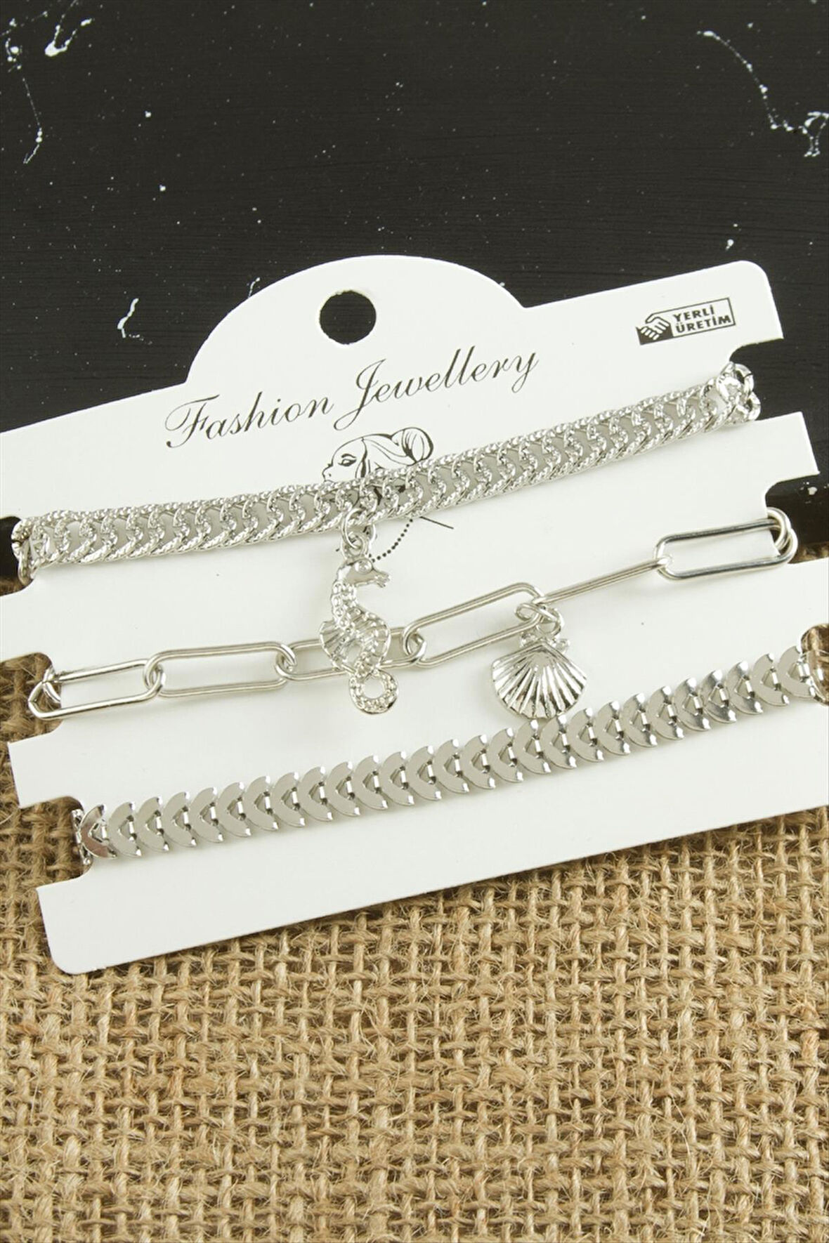 3 Adet Deniz Atı Trend Zincir Bileklik