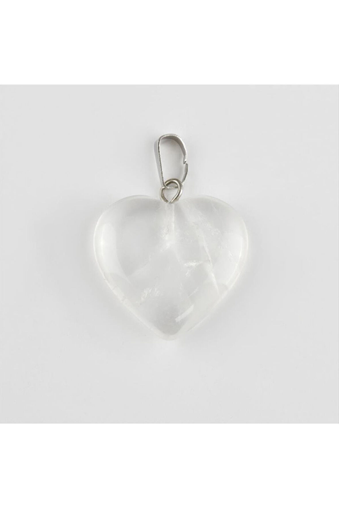 Kuvars Kalpli Doğaltaş Kolye Ucu