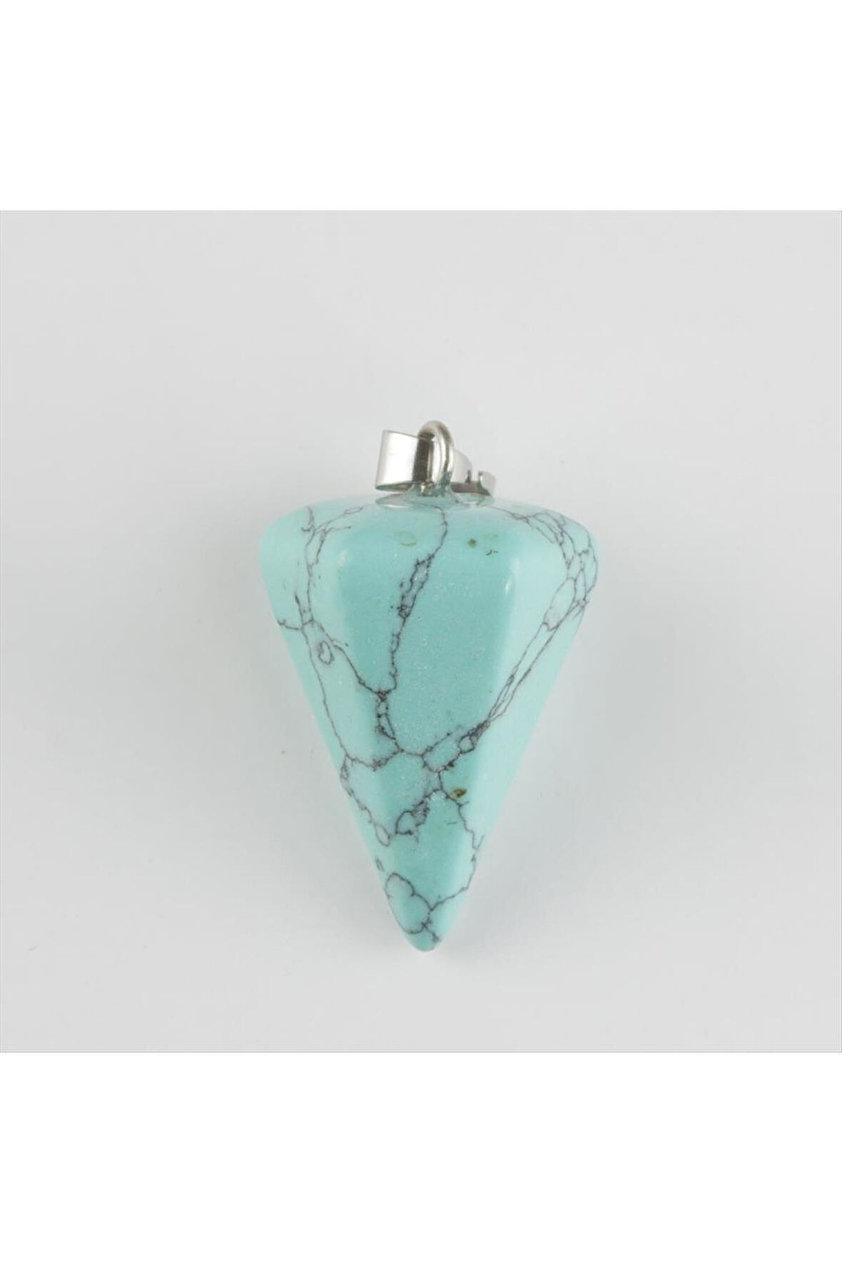 Turkuaz Pandül Doğaltaş Kolye Ucu