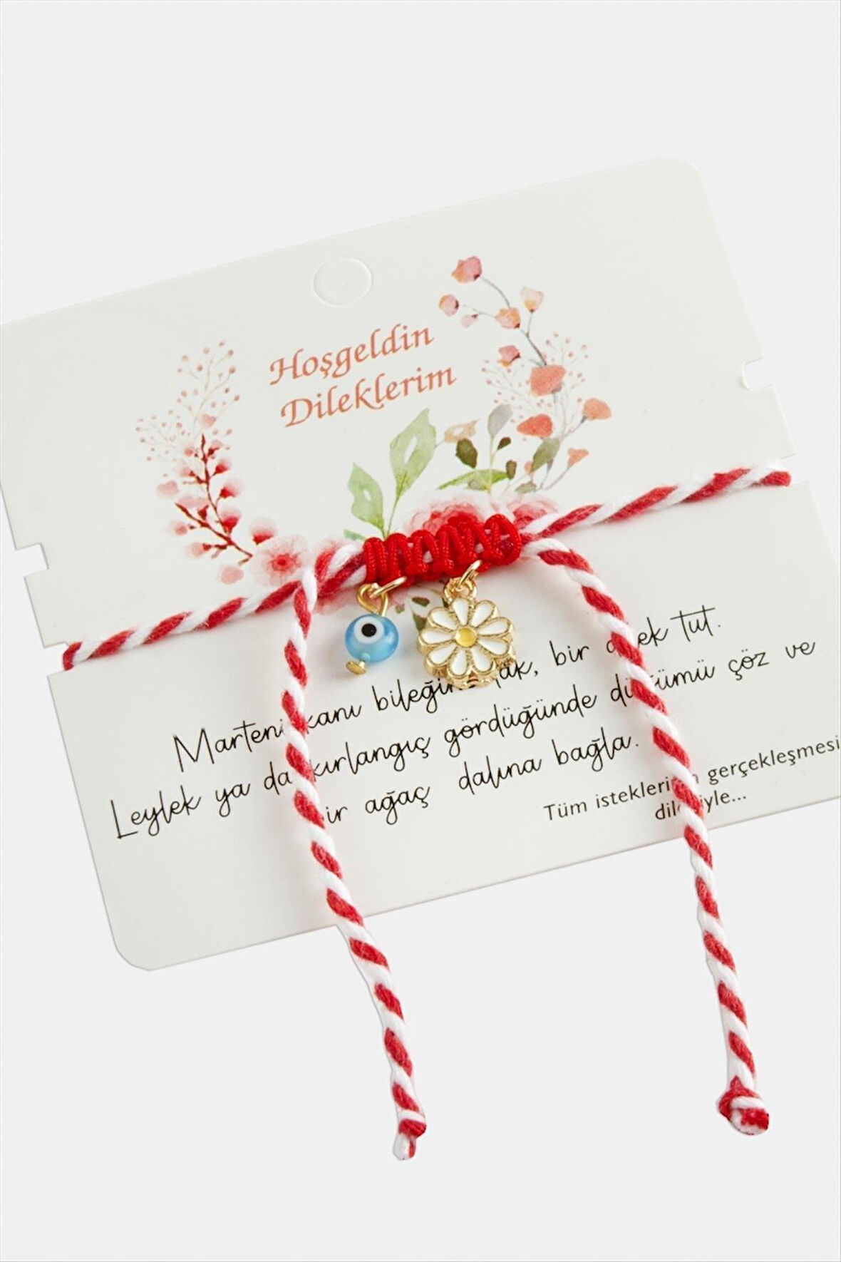 Papatya Marteniçka Makrome İp Bileklik