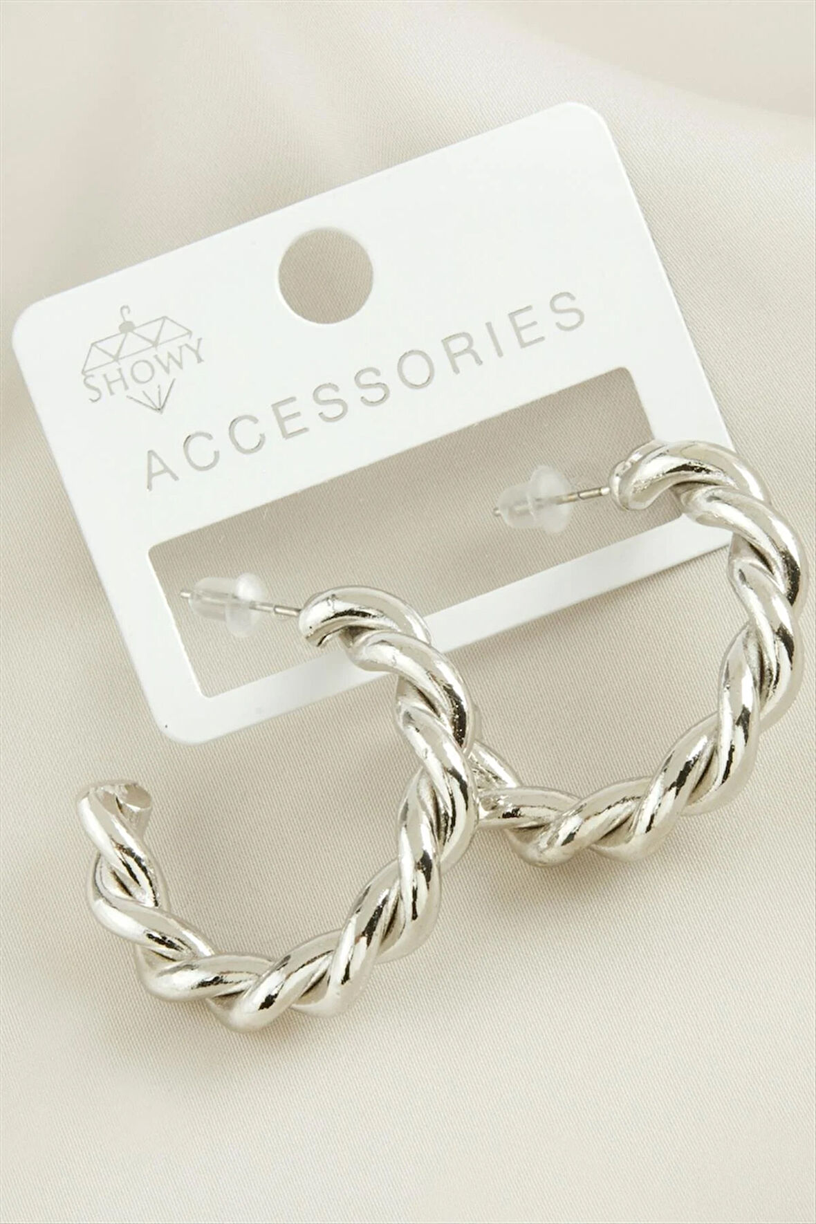 Burgulu Trend Halka Metal Küpe