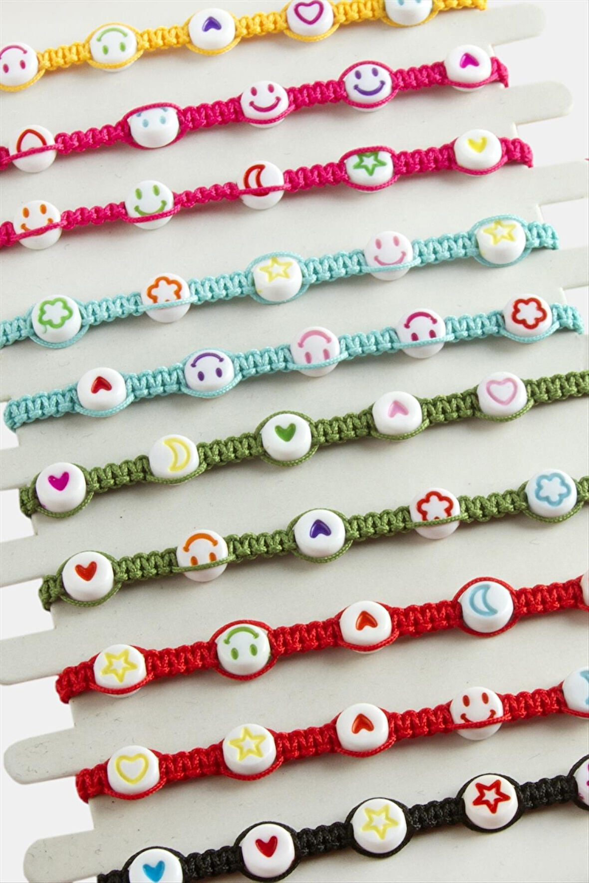 Emoji Makrome Örgülü Bileklik