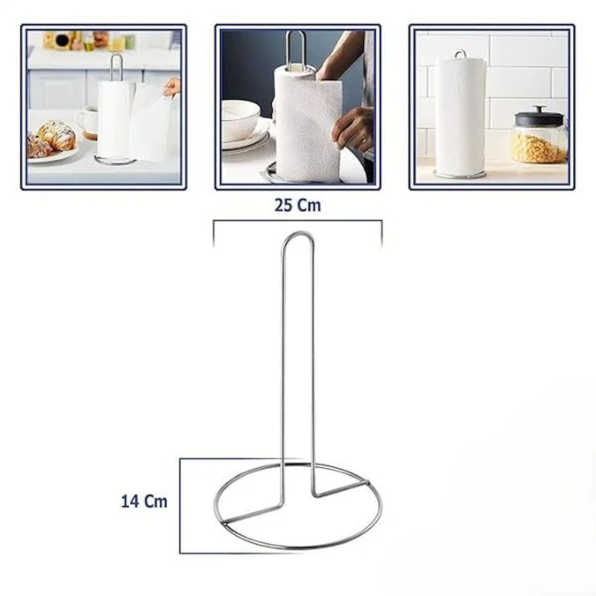 Dik Kağıt Havluluk Krom Renk