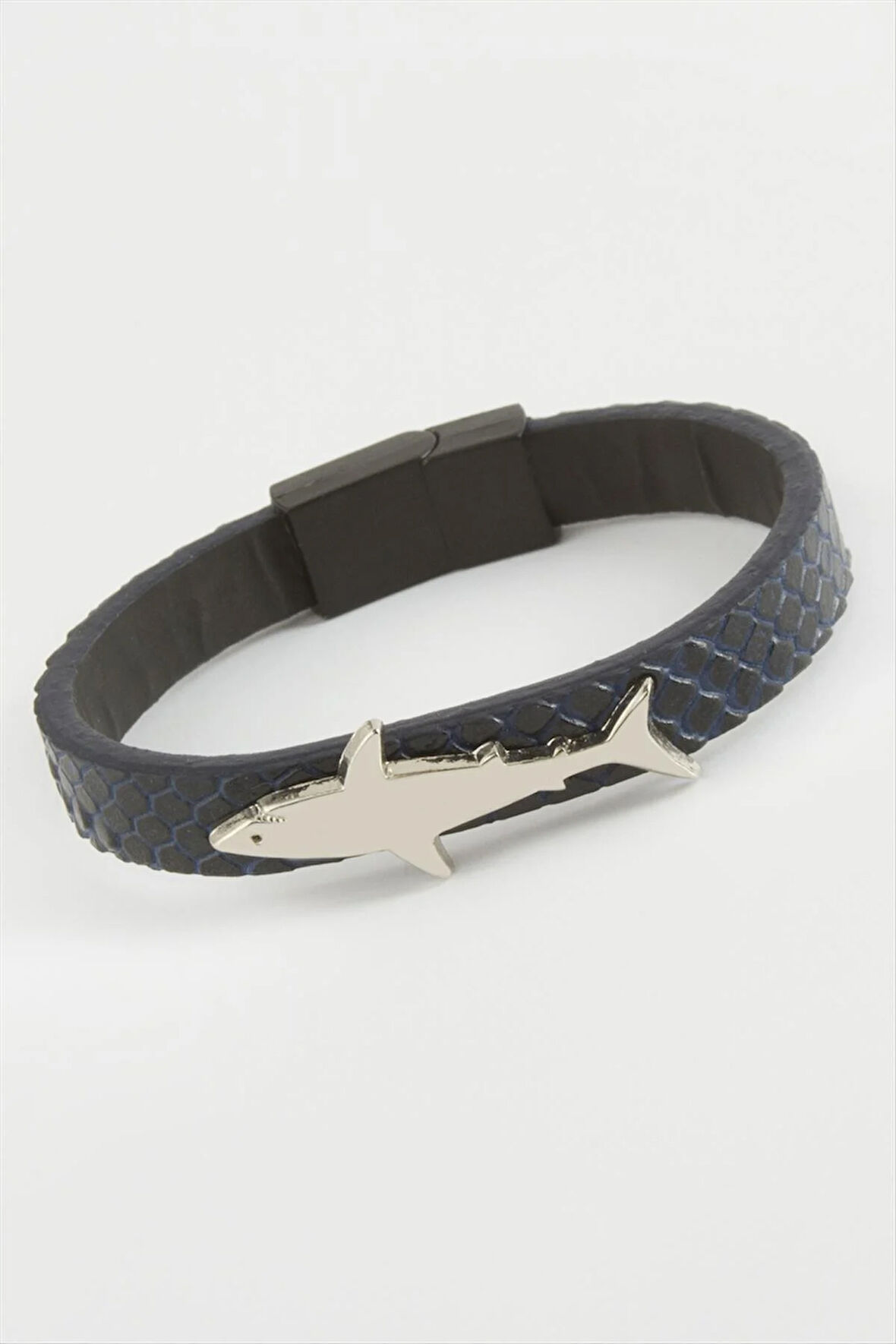 Balık Kaliteli Mıknatıslı Suni Deri Bileklik