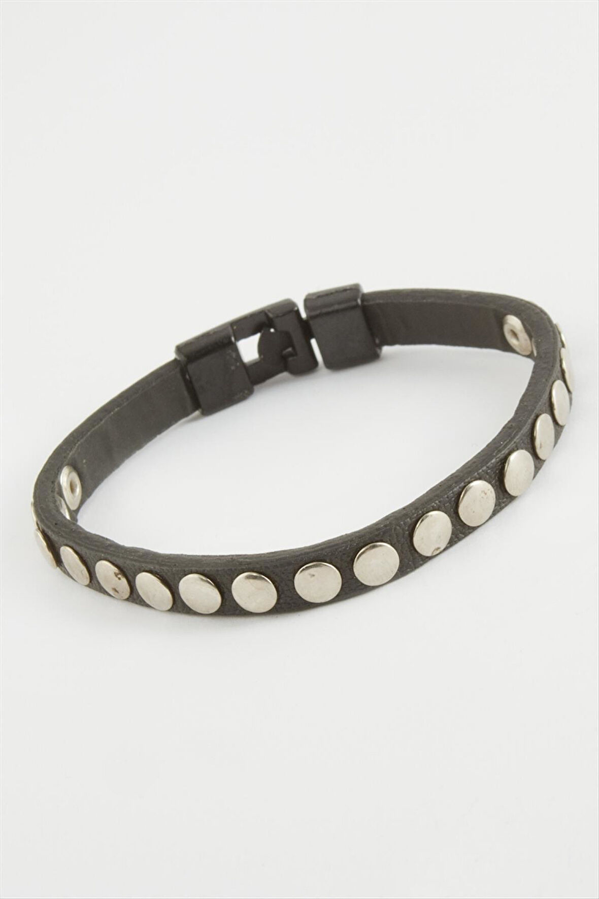 Düğmeli Kaliteli Suni Deri Bileklik