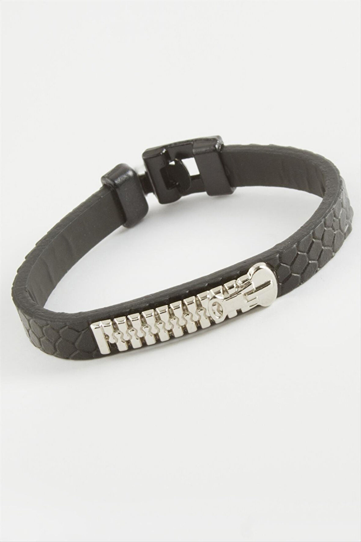 Fermuar Kaliteli Suni Deri Bileklik