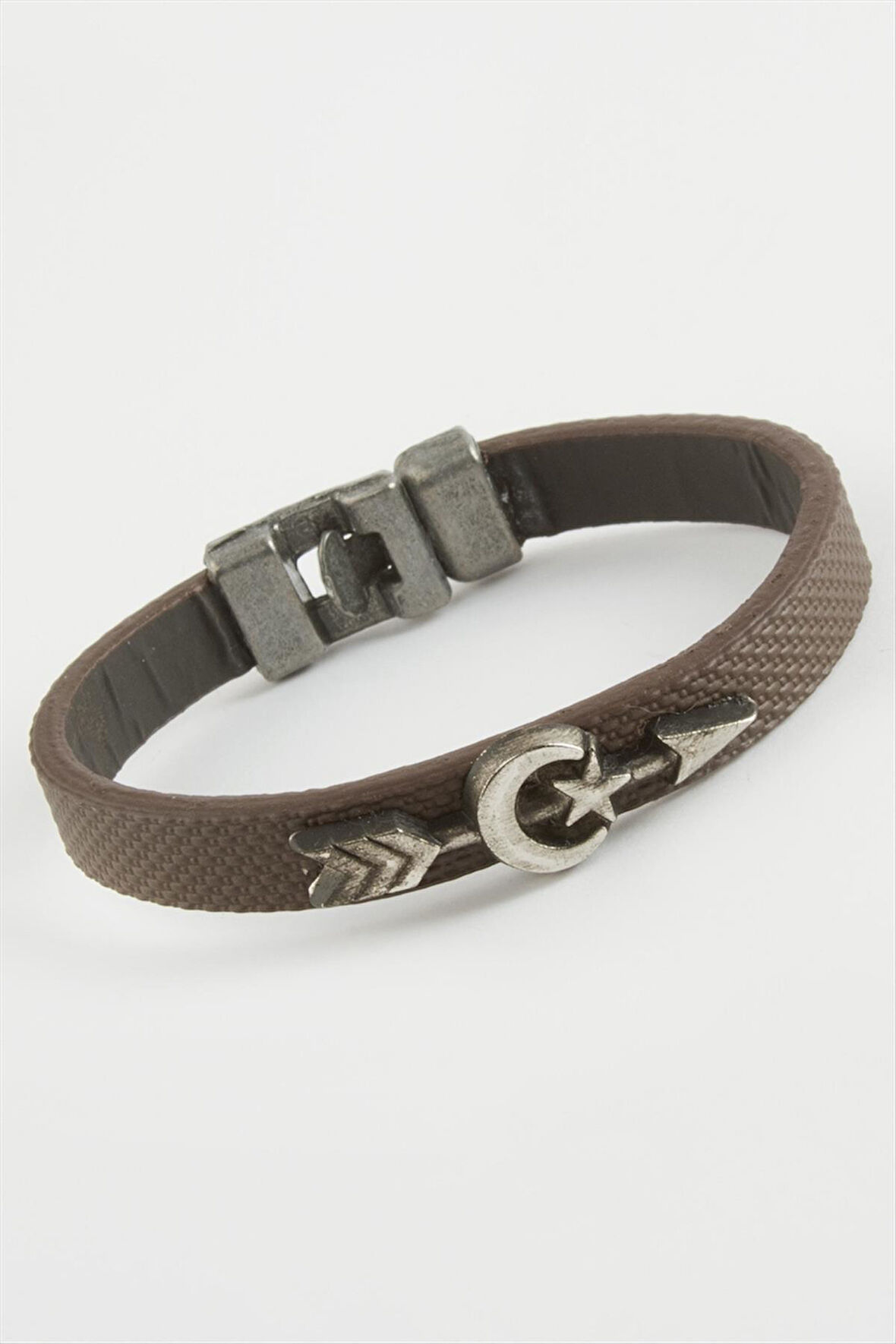 Ay Yıldız Ok Kaliteli Suni Deri Bileklik