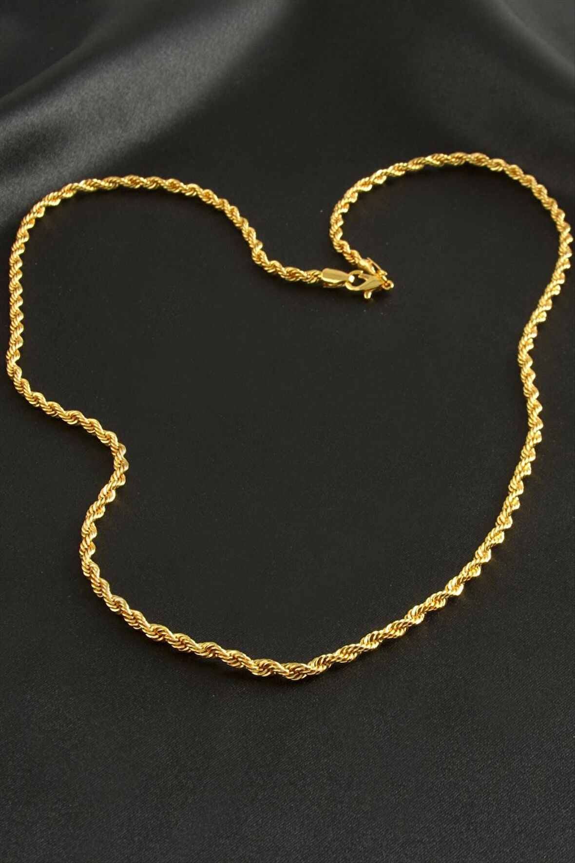 Burgulu Zincir Kolye 60 cm