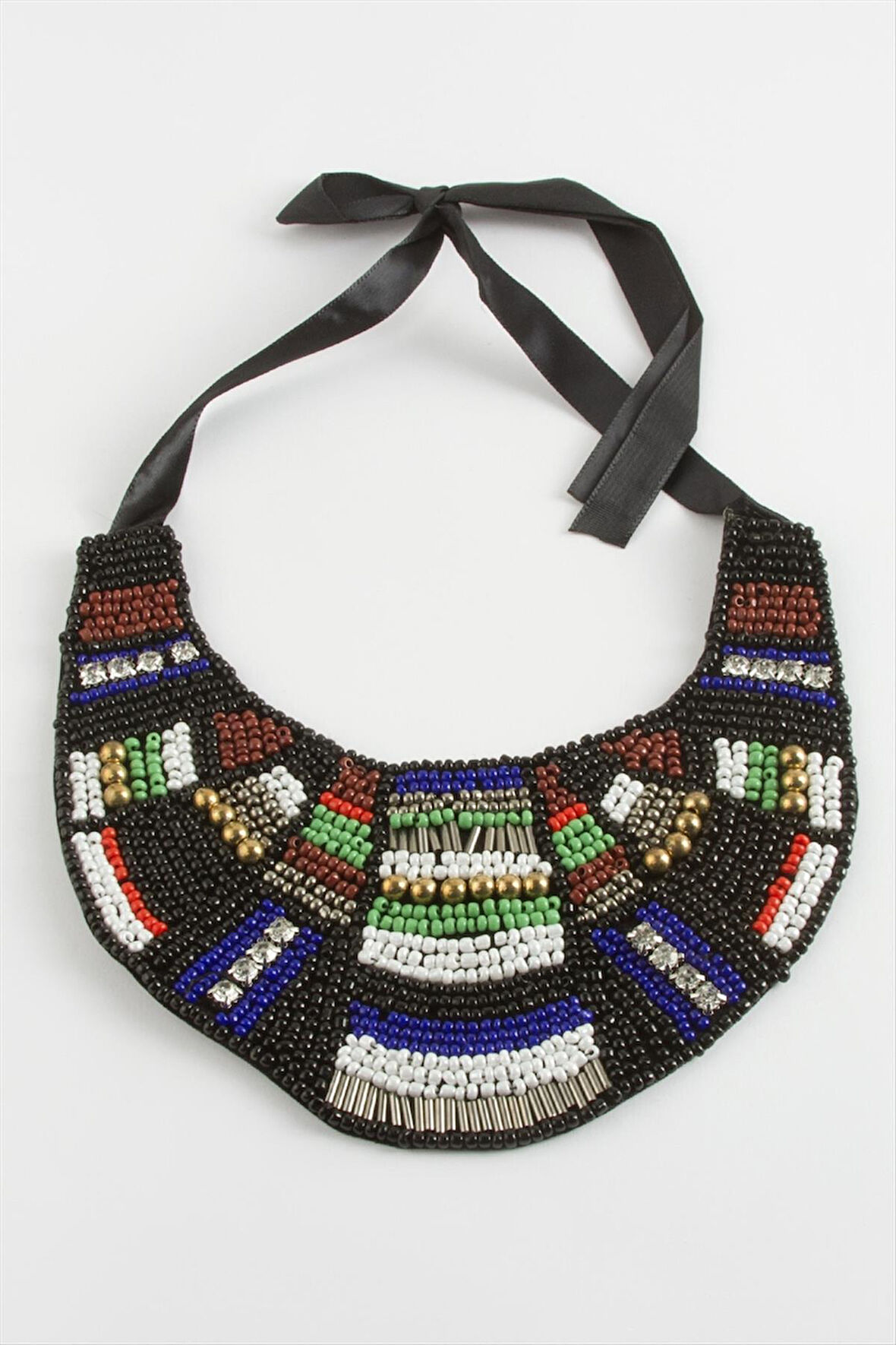 Etnik Kum Boncuk Yaka Kolye