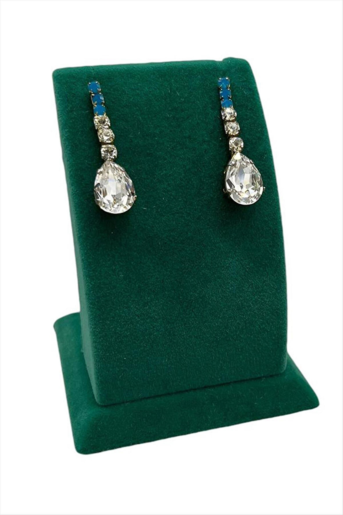 Anfora Kumaş Kaplamalı Küçük Küpe Standı