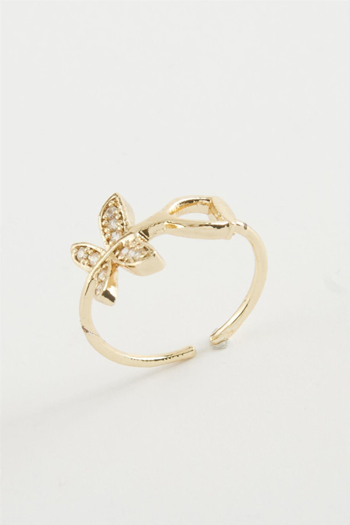 Kelebek Zirkon Taşlı Yüzük