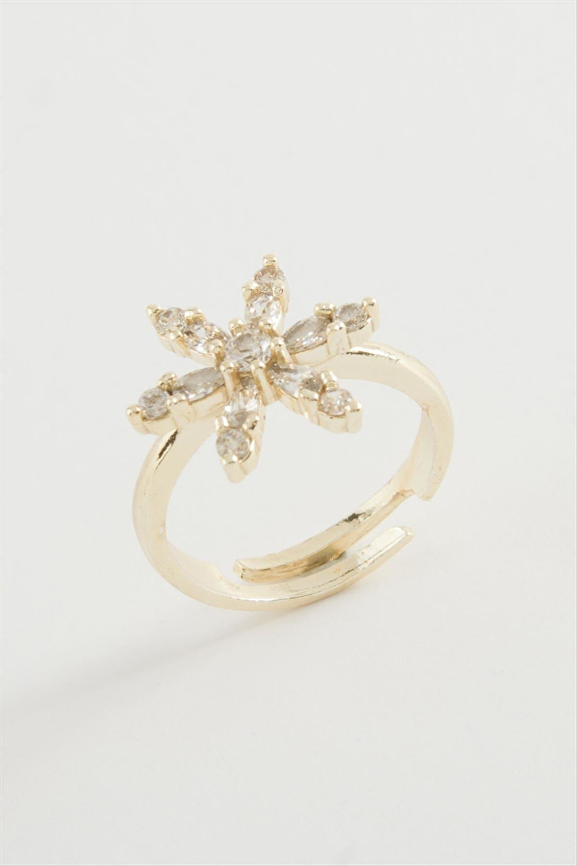 Lotus Zirkon Taşlı Yüzük