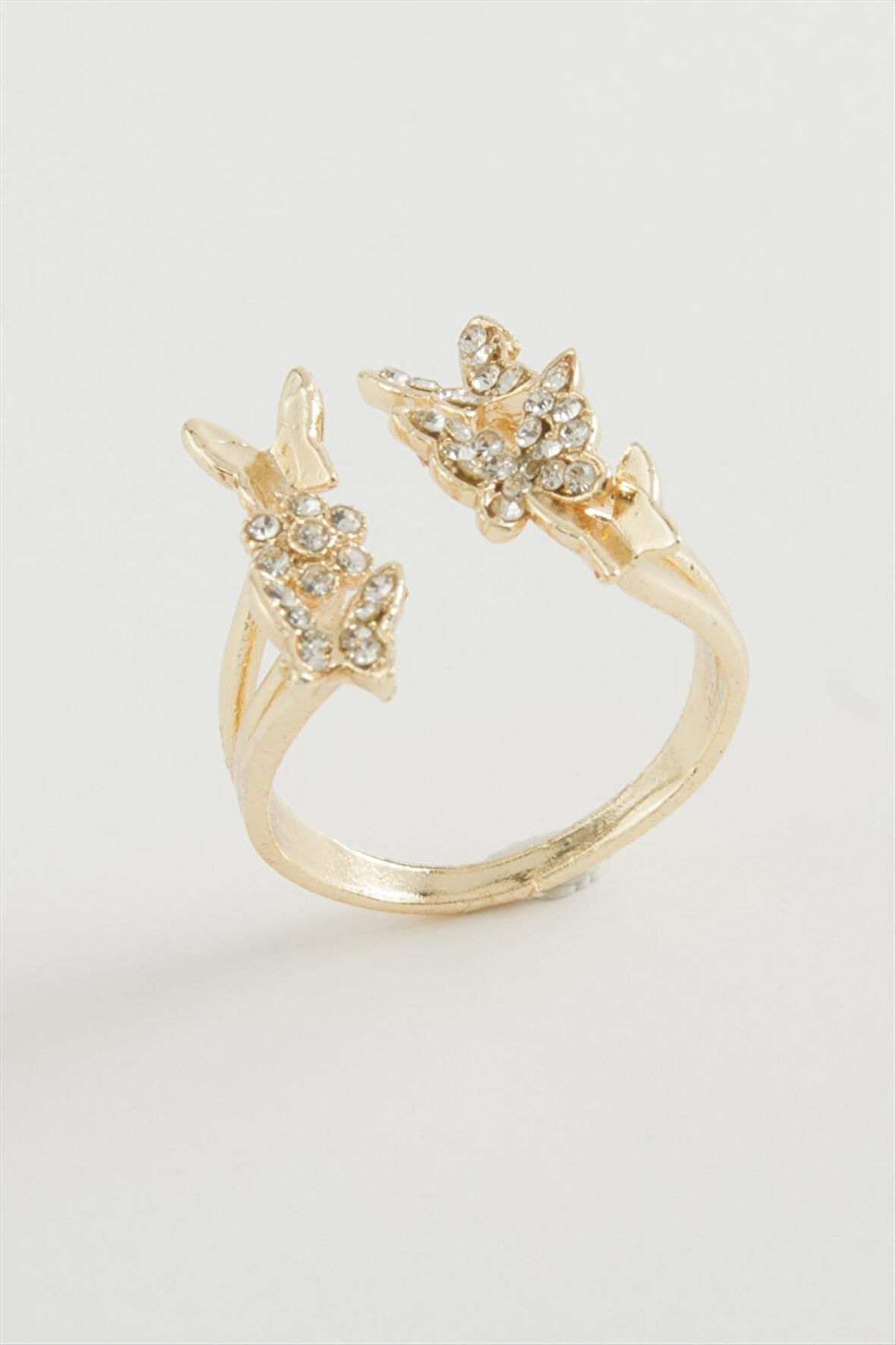 Kelebek Zirkon Taşlı Yüzük