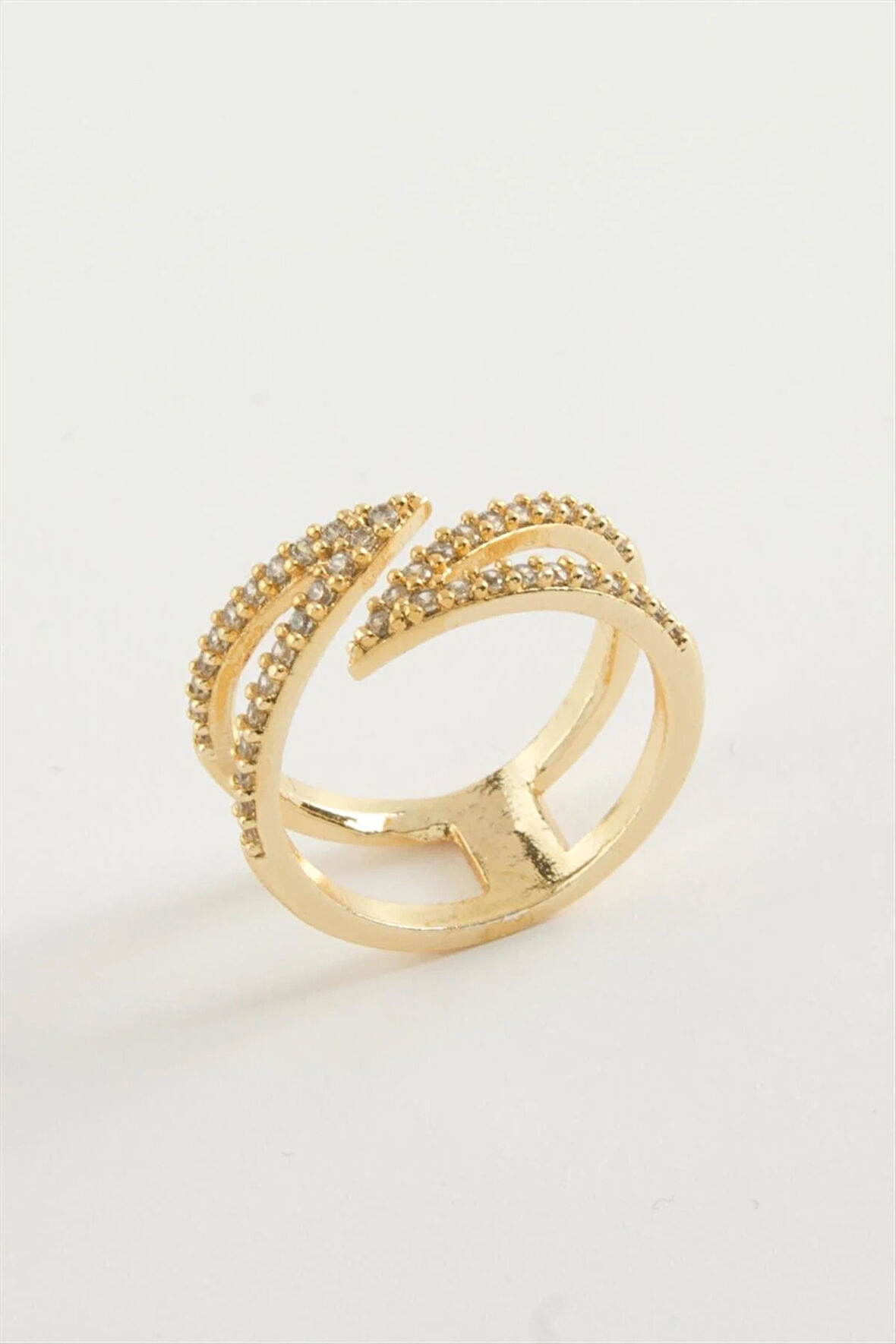 Yaprak Zirkon Taşlı Yüzük