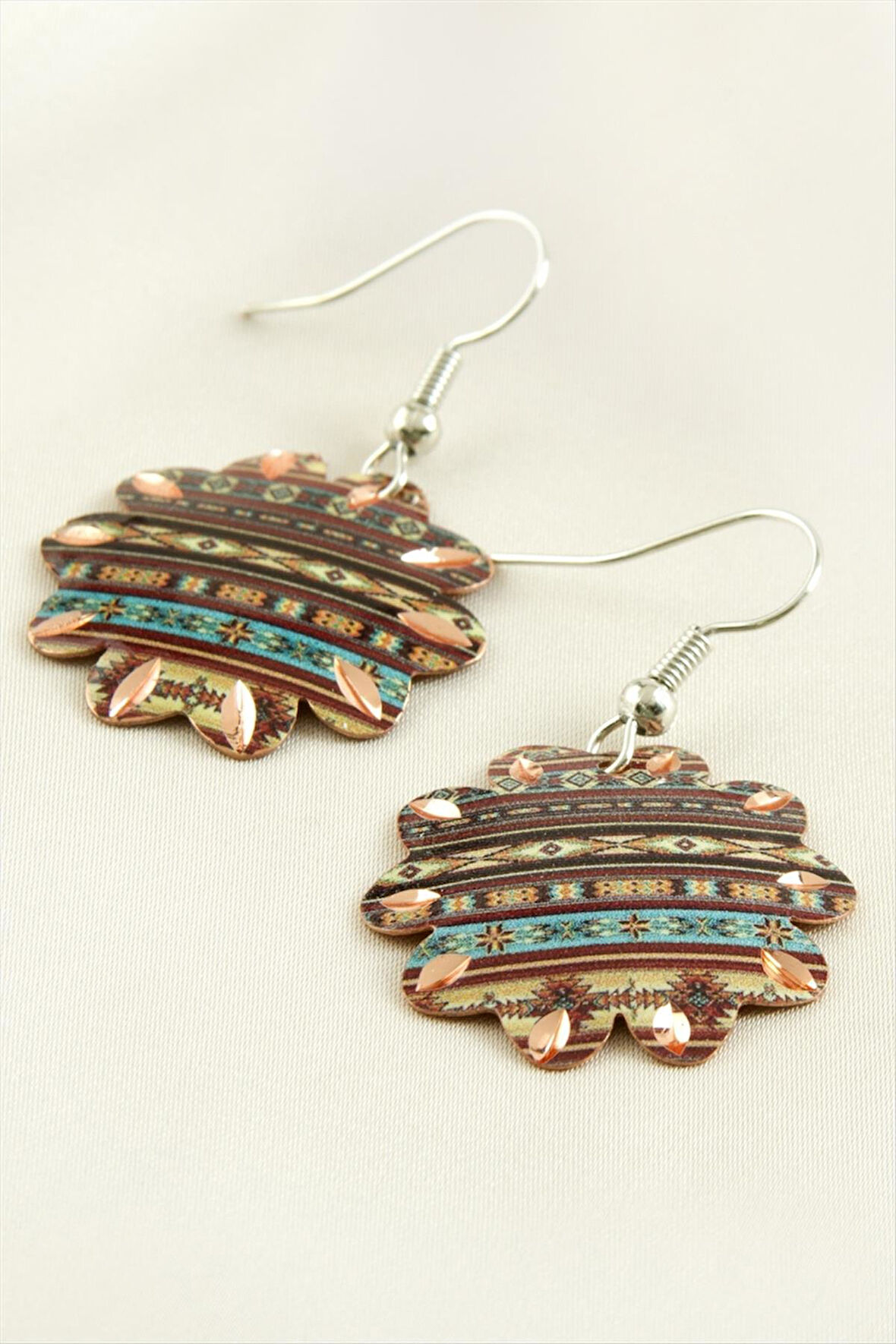 Çiçek Bakır Küpe