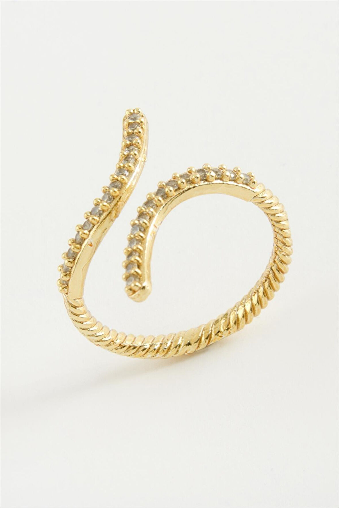 Yılan Zirkon Taşlı Yüzük