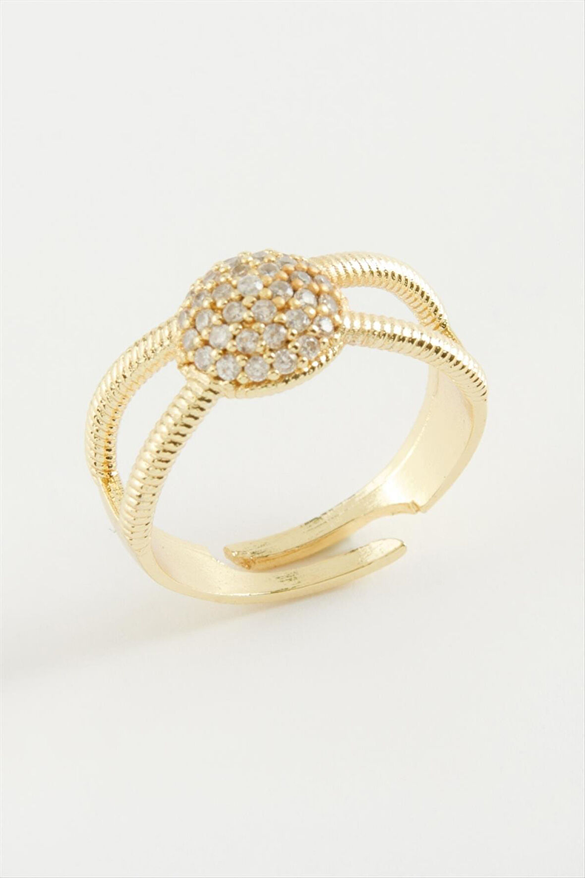 Yuvarlak Taşlı Yüzük