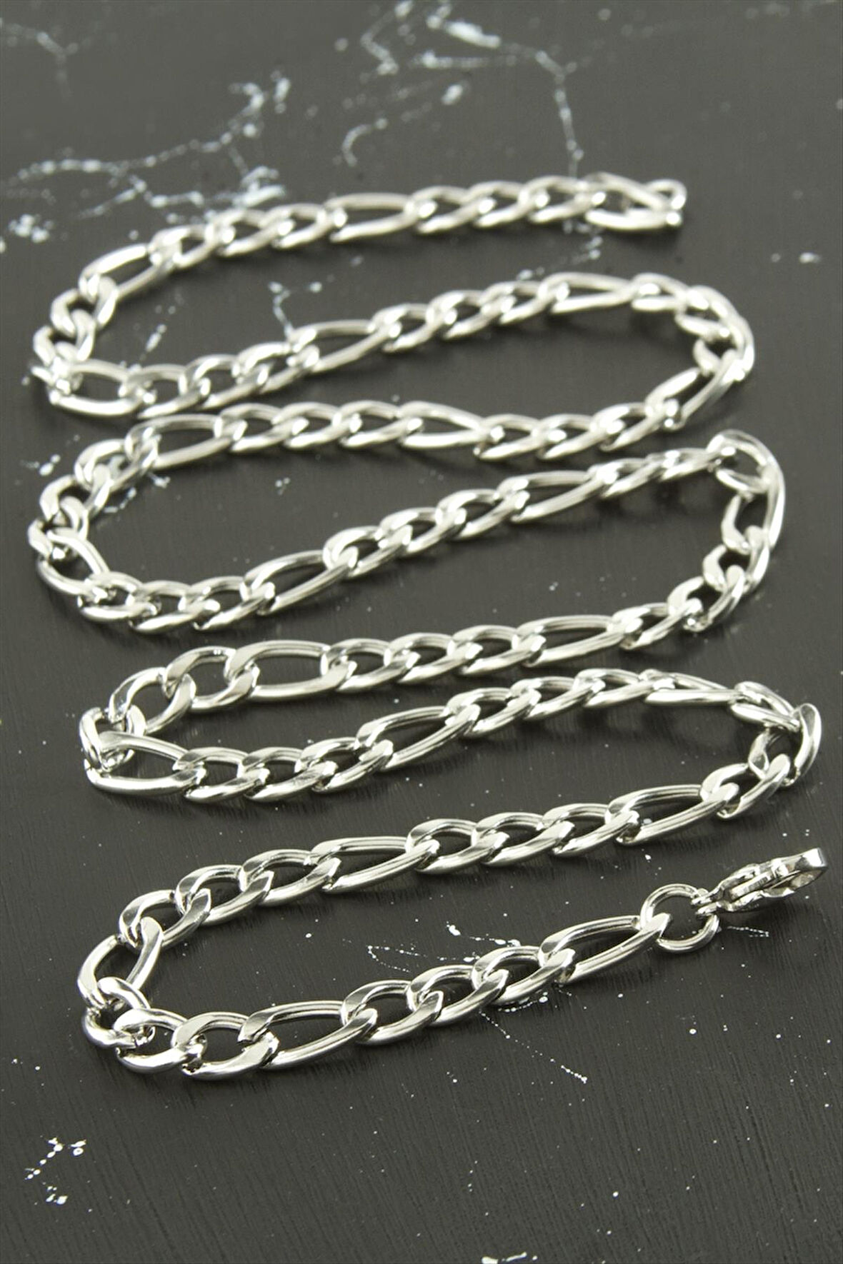 Düz Zincir Çelik Kolye 55 cm