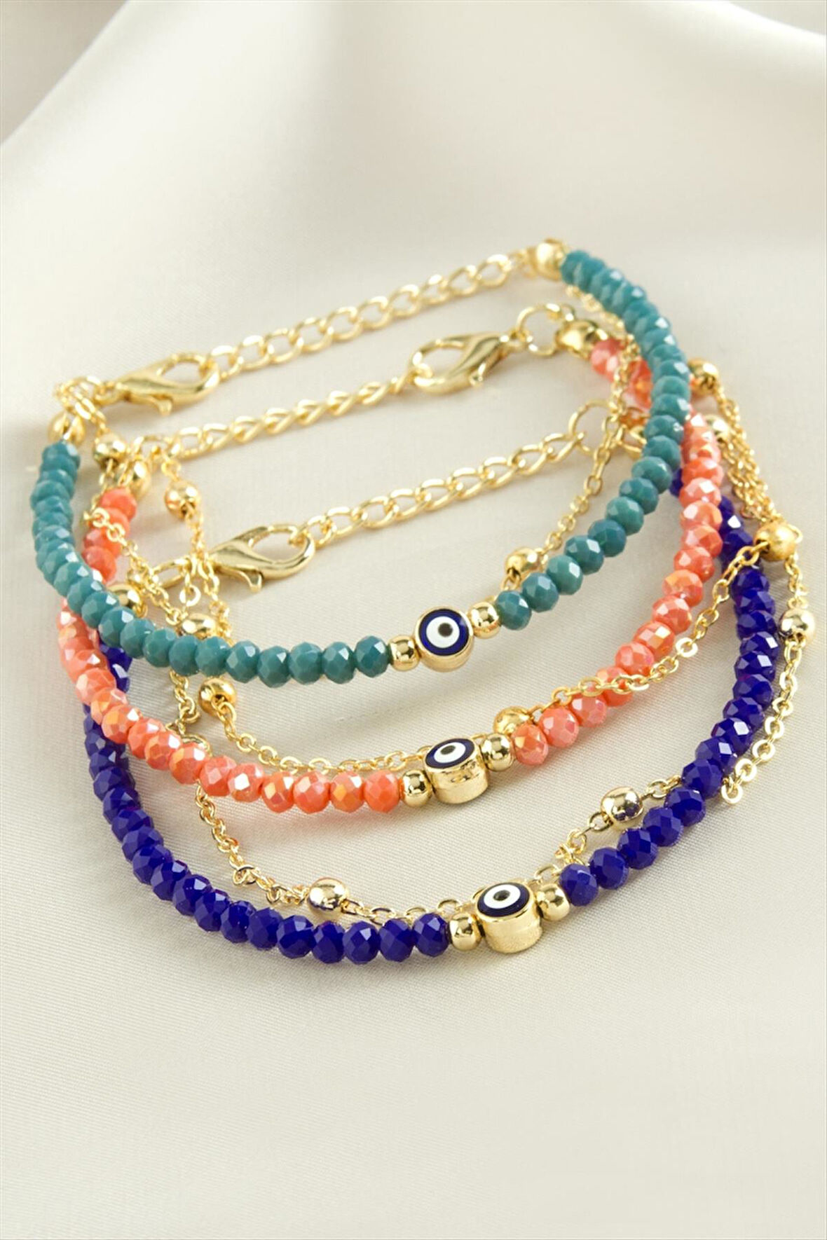 Nazar Zincir Kristal Bileklik