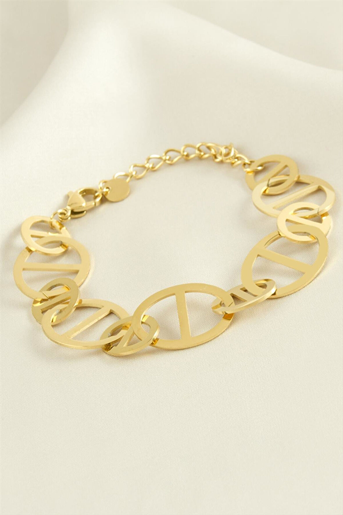 Oval Lüks Çelik Bileklik