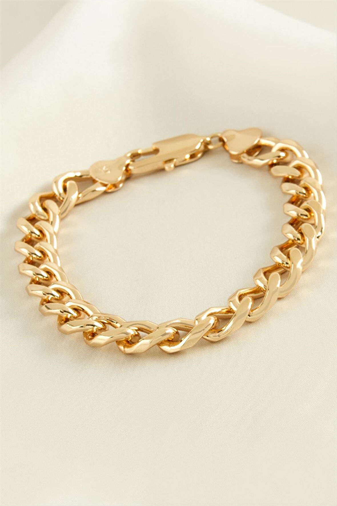 Xuping Oval Zincir Lüks Çelik Bileklik