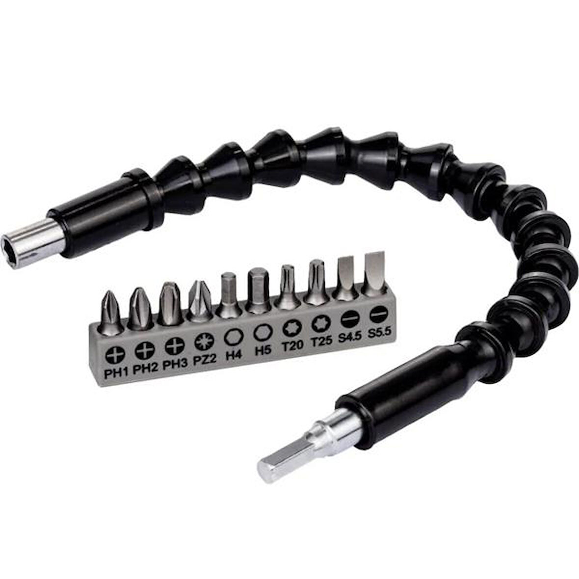 Esnek Şaftlı Tornavida Ucu Seti