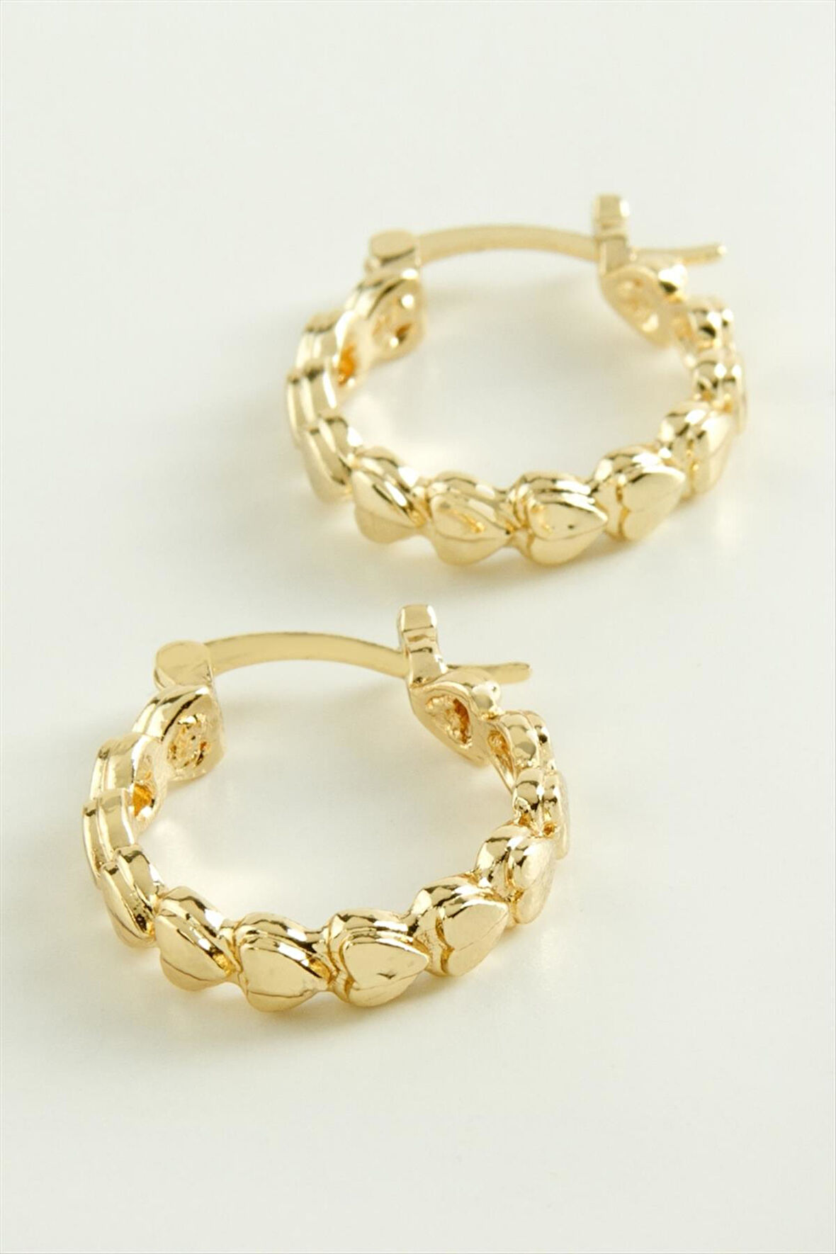 Kalp Kilitli Halka Küpe