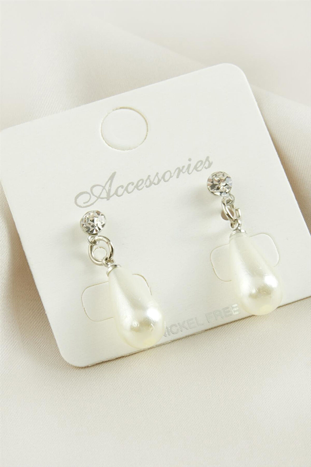 Damla İnci Taşlı Küpe