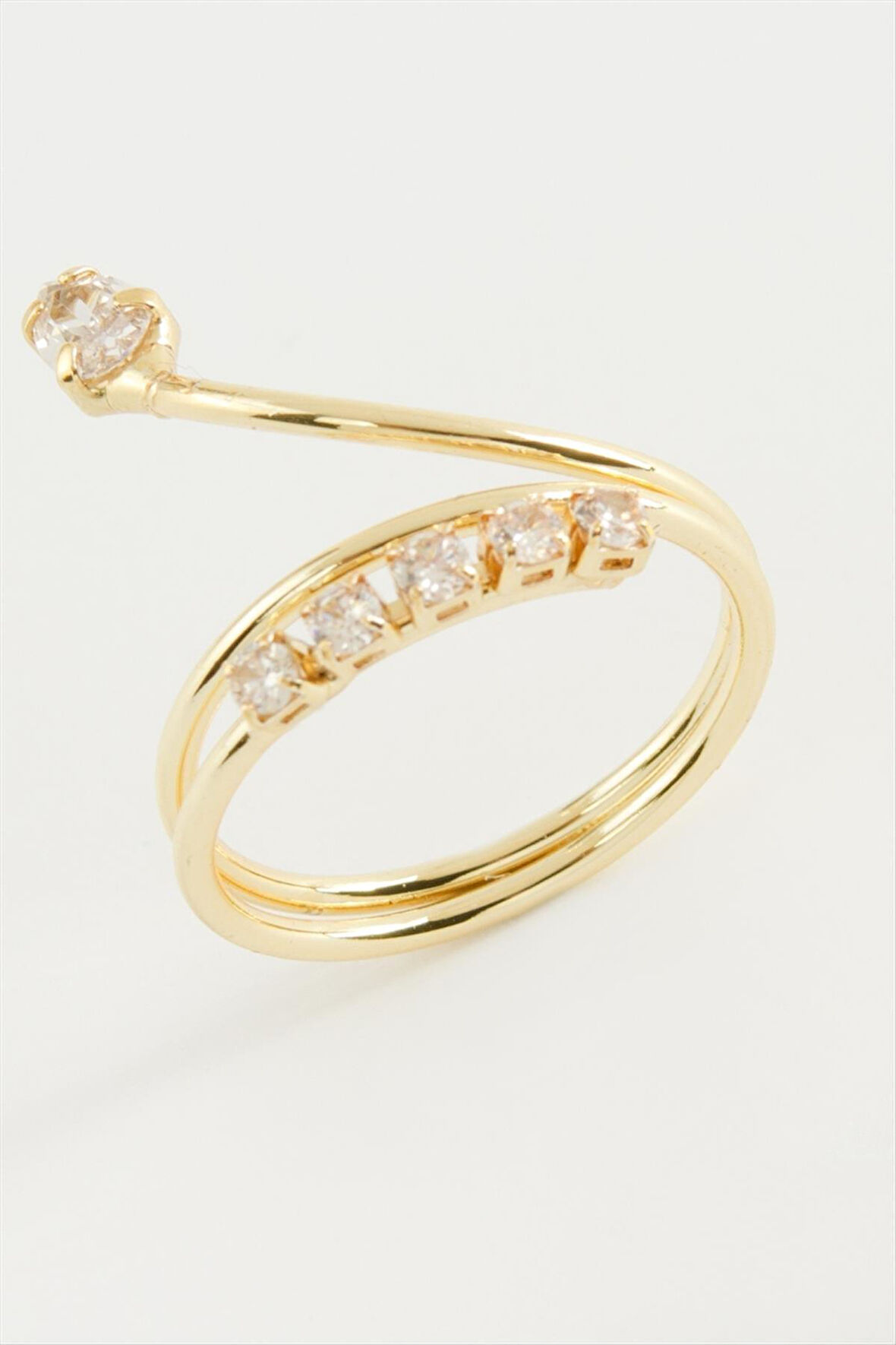 Yılan Zirkon Taşlı Yüzük