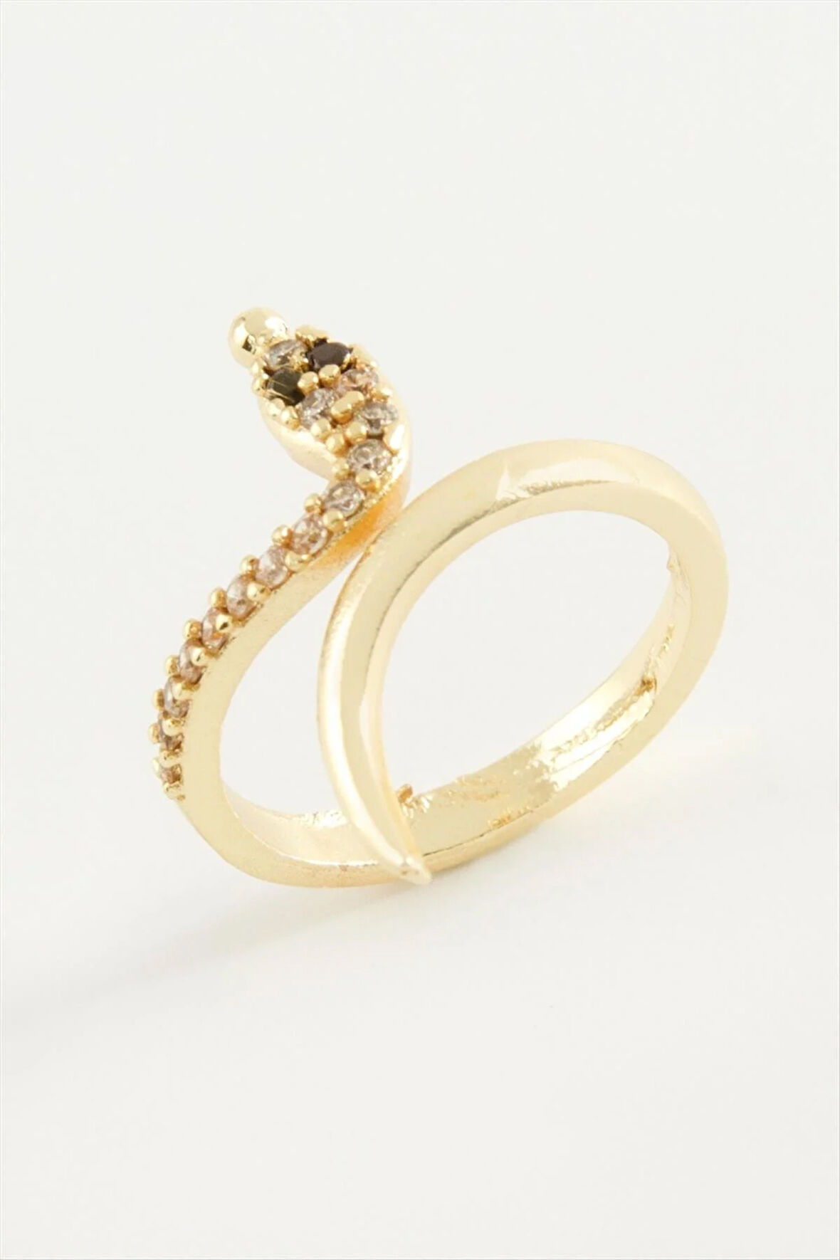 Yılan Zirkon Taşlı Yüzük