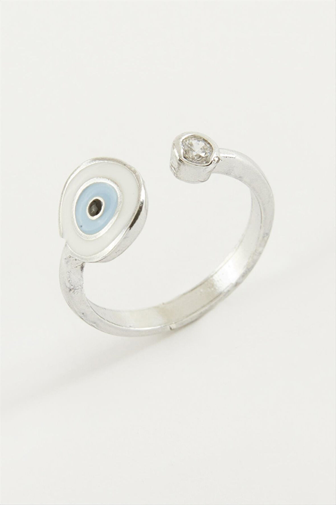 Nazar Mineli Taşlı Yüzük