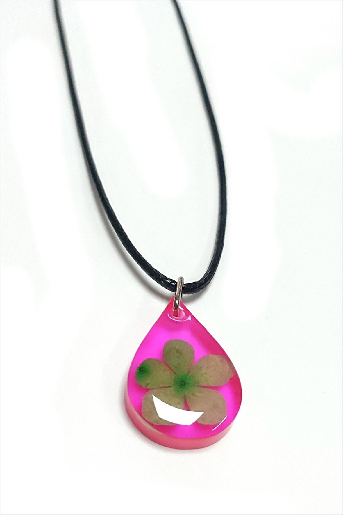 Kartopu Çiçeği Damla Epoksi Kolye