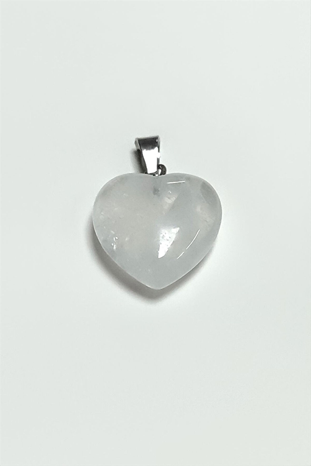 Kuvars Kalpli Doğaltaş Kolye Ucu Küçük 1,5 cm