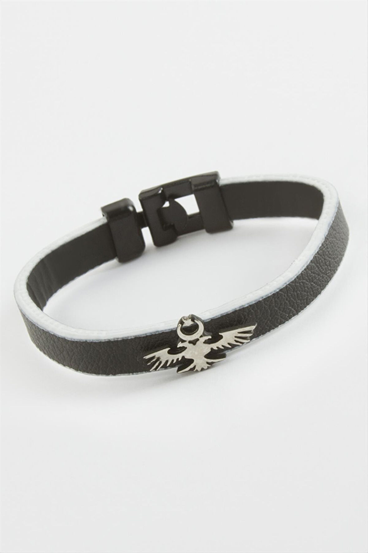 Çift Başlı Kartal Kaliteli Suni Deri Bileklik