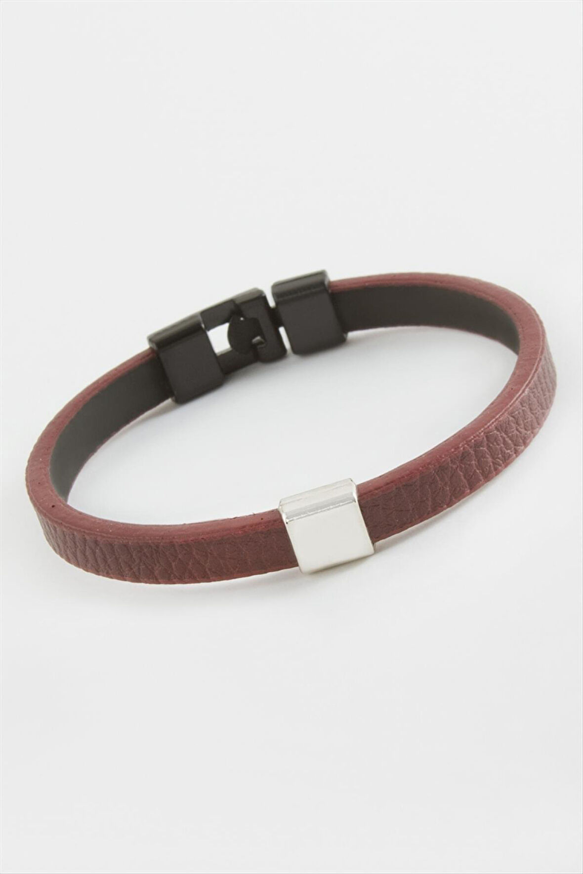 Kare Kaliteli Suni Deri Bileklik