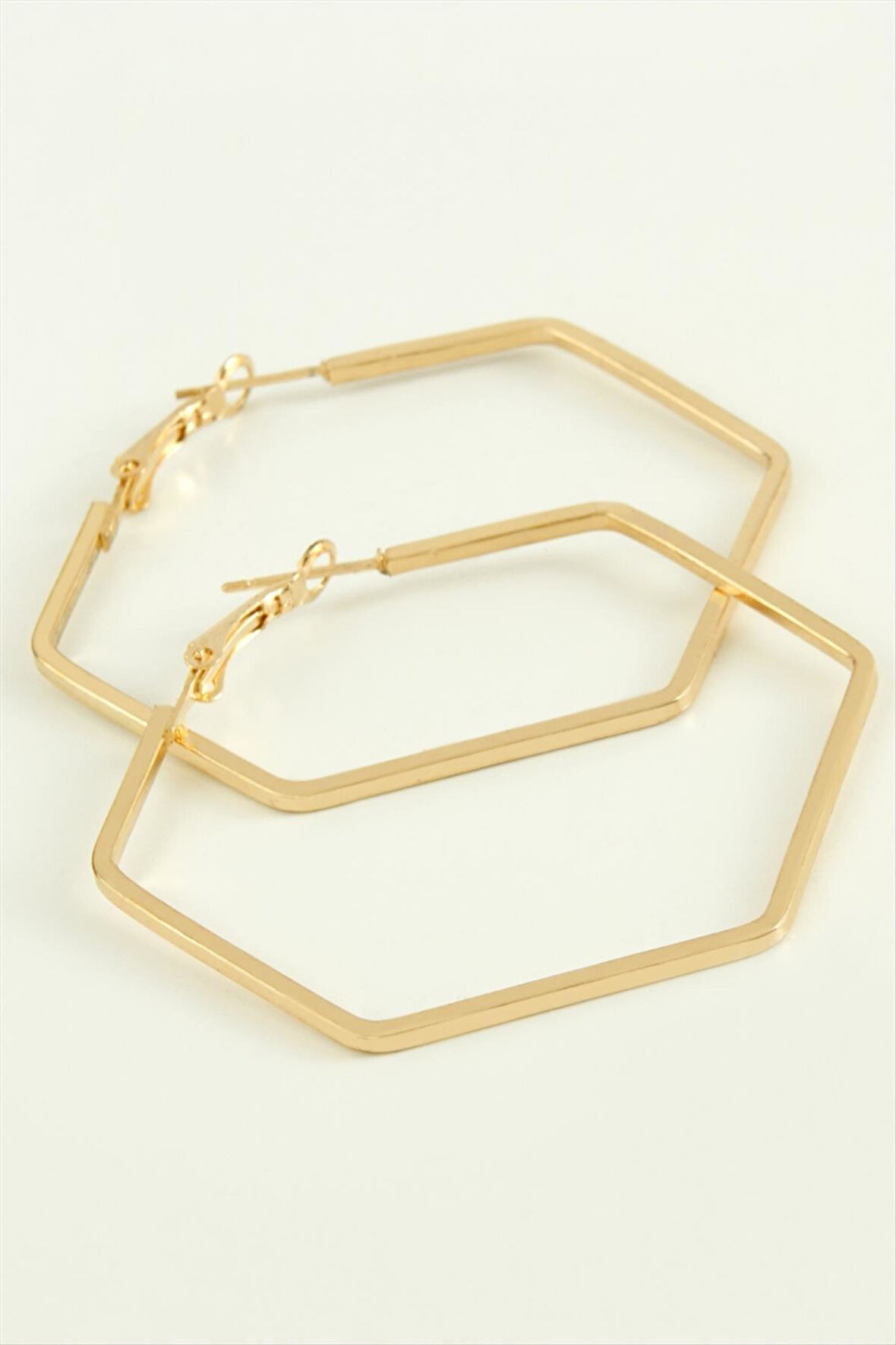 Beşgen Halka Küpe 6 cm