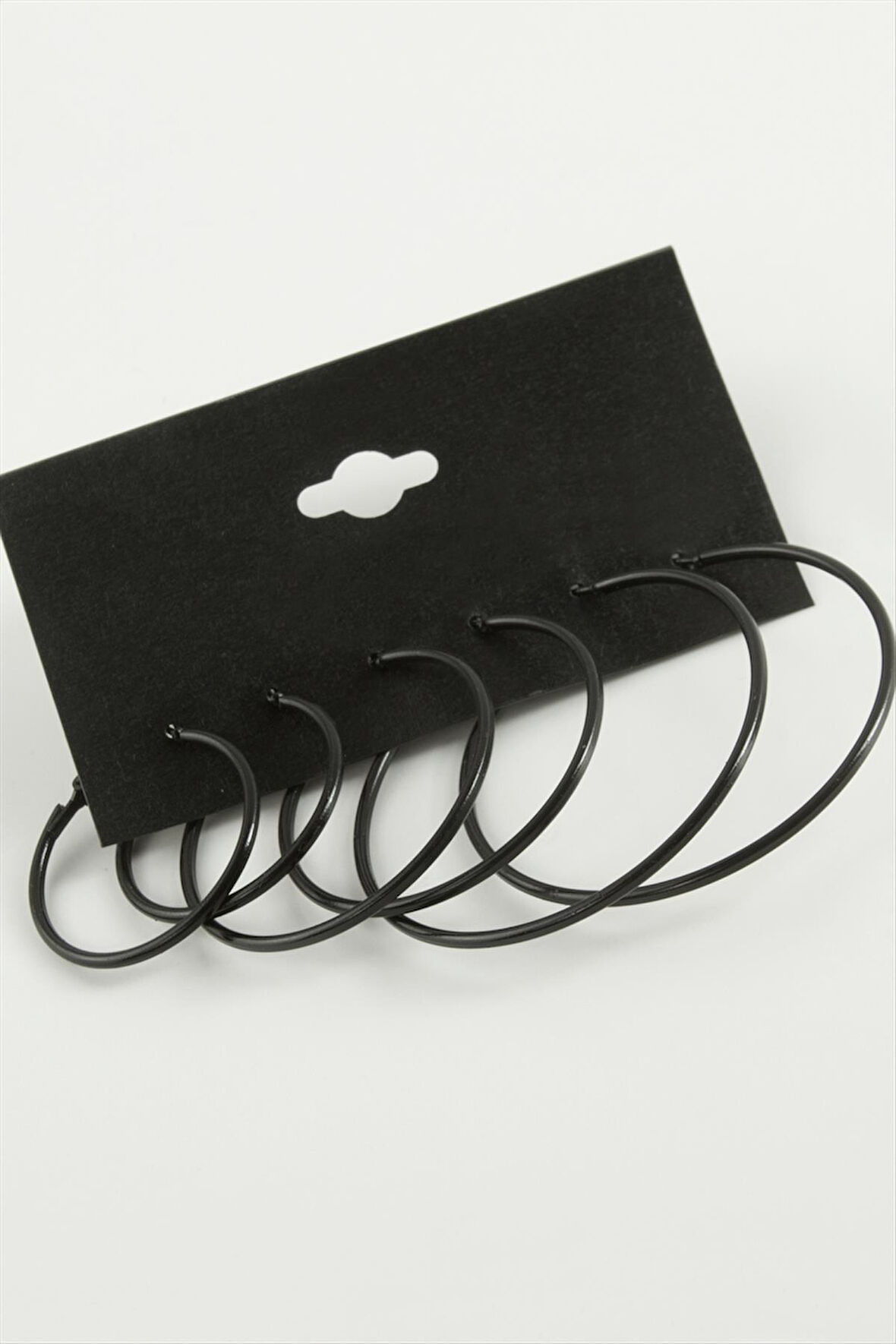 İnce Boru Metal Halka Küpe 6 Adet