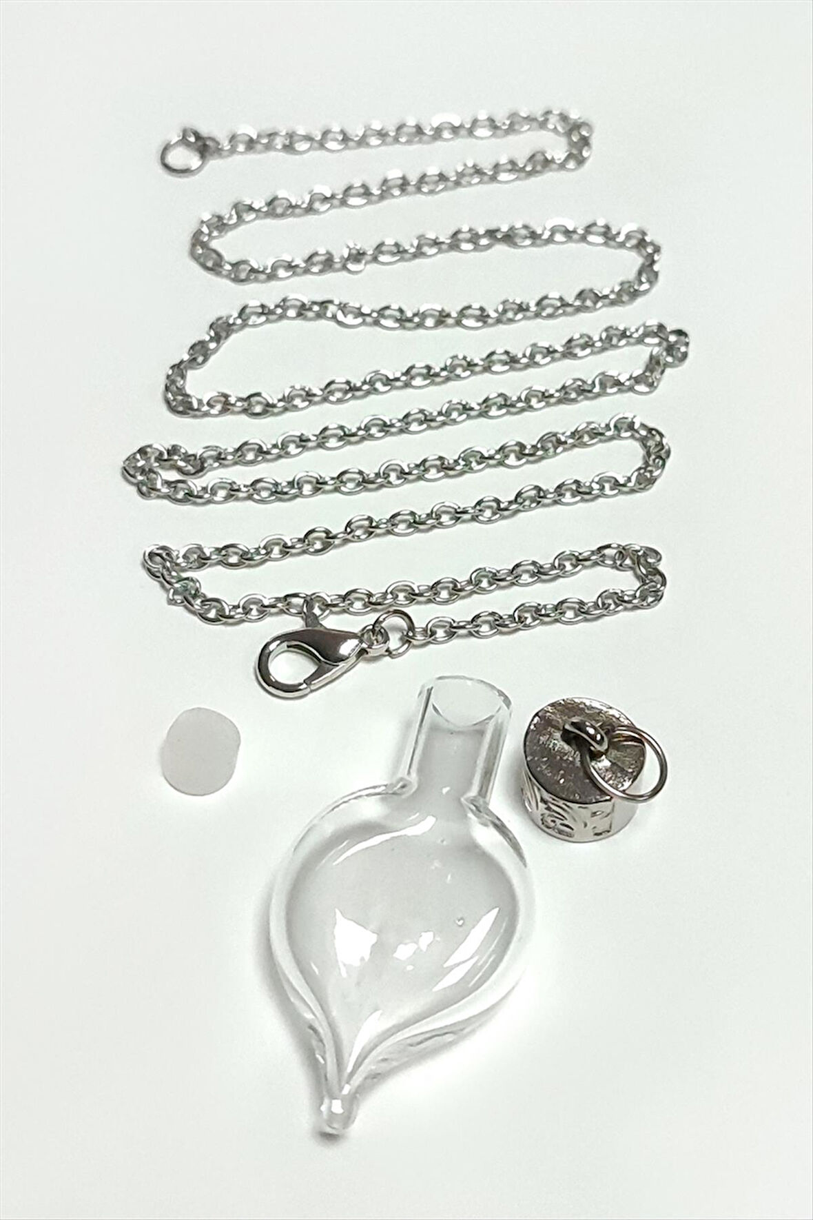 Metal Kapaklı Boş Fanus Canlı Kolye