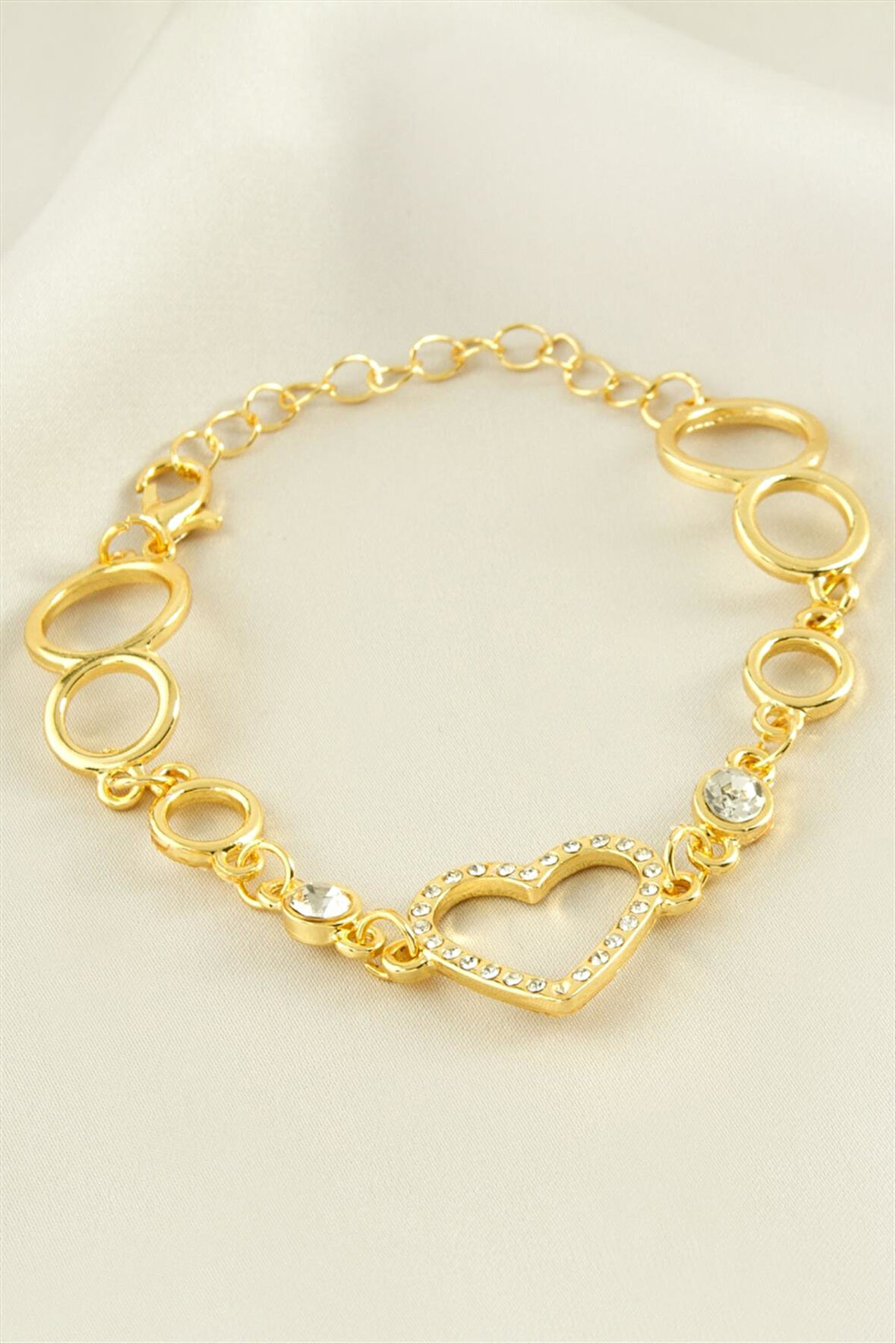 Kalp Taşlı Bileklik