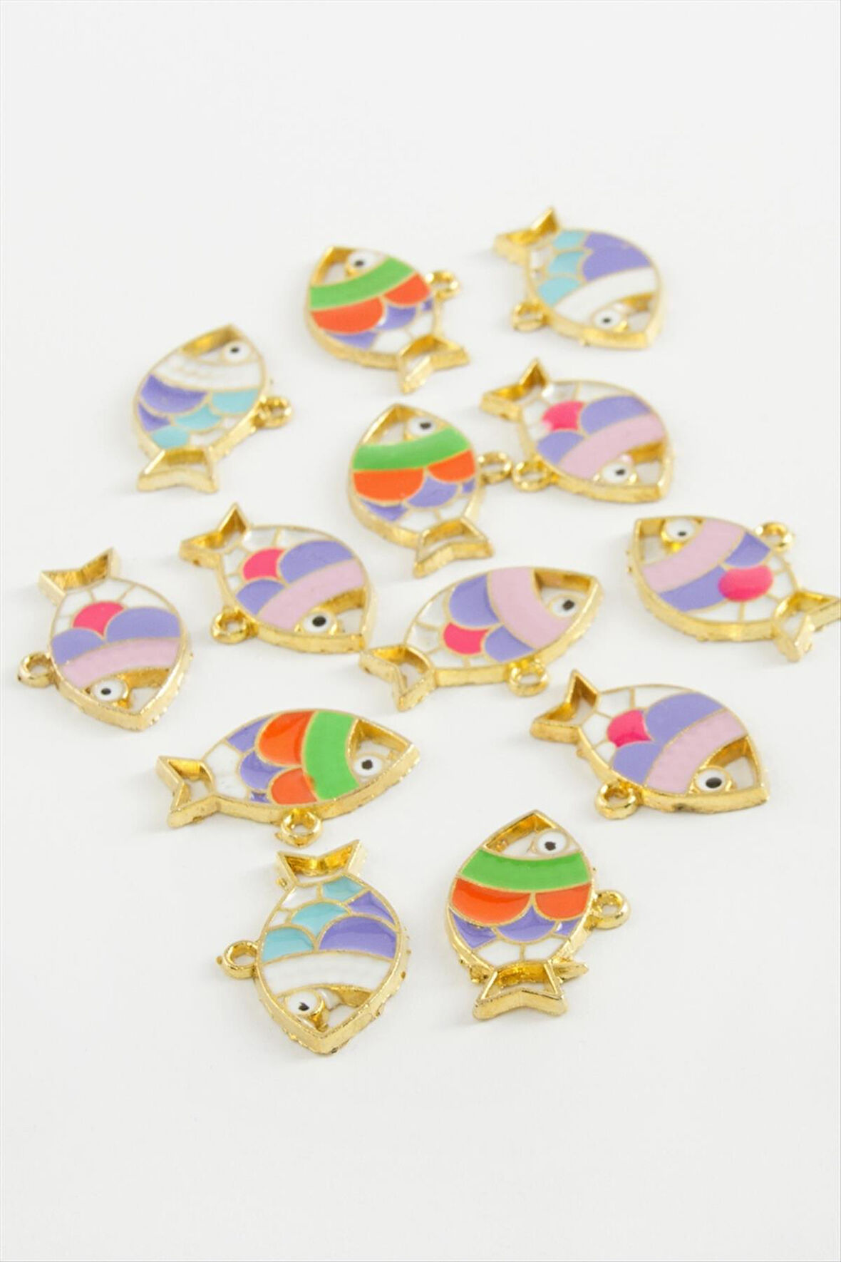 Balık Tek Kulp Mineli Bileklik ve Kolye Ucu Aparatı 1 Adet