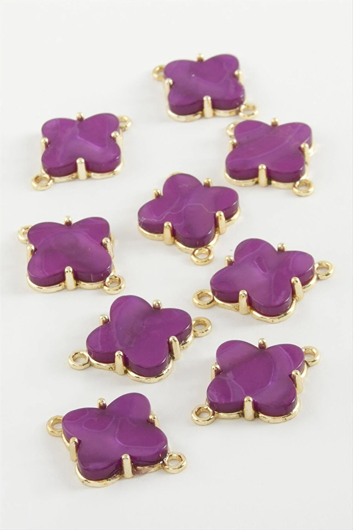 Çiçek Tek Kulp Polyester Bileklik ve Kolye Ucu Aparatı 1 Adet