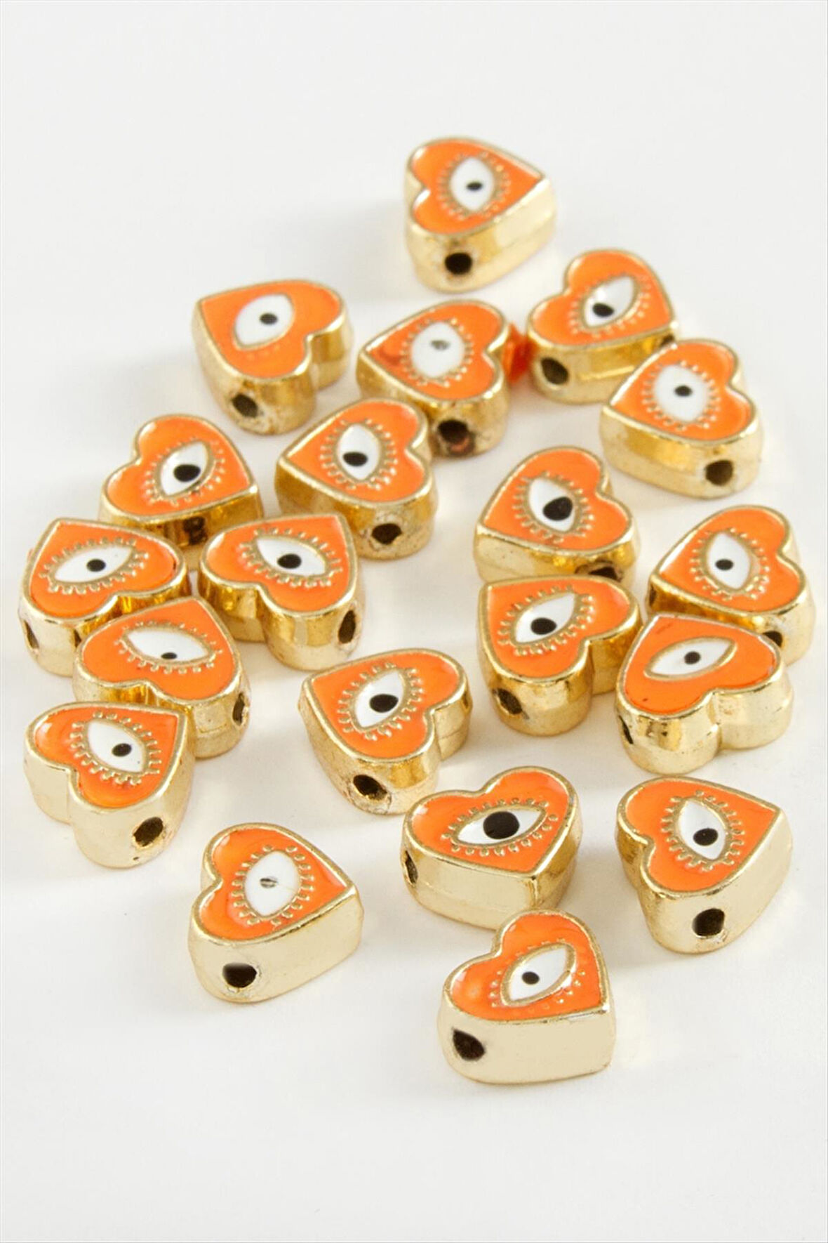 Kalp Göz Mineli Bileklik ve Kolye Ucu Aparatı 1 Adet