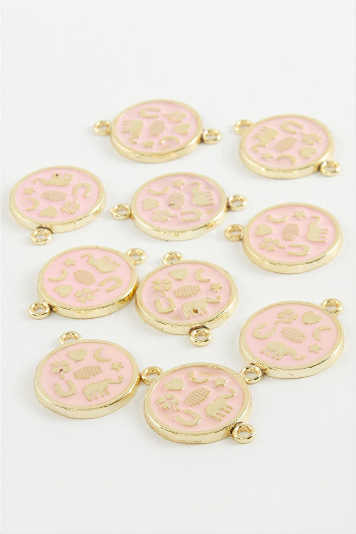 Yuvarlak Çift Kulp Mineli Bileklik ve Kolye Ucu Aparatı 1 Adet