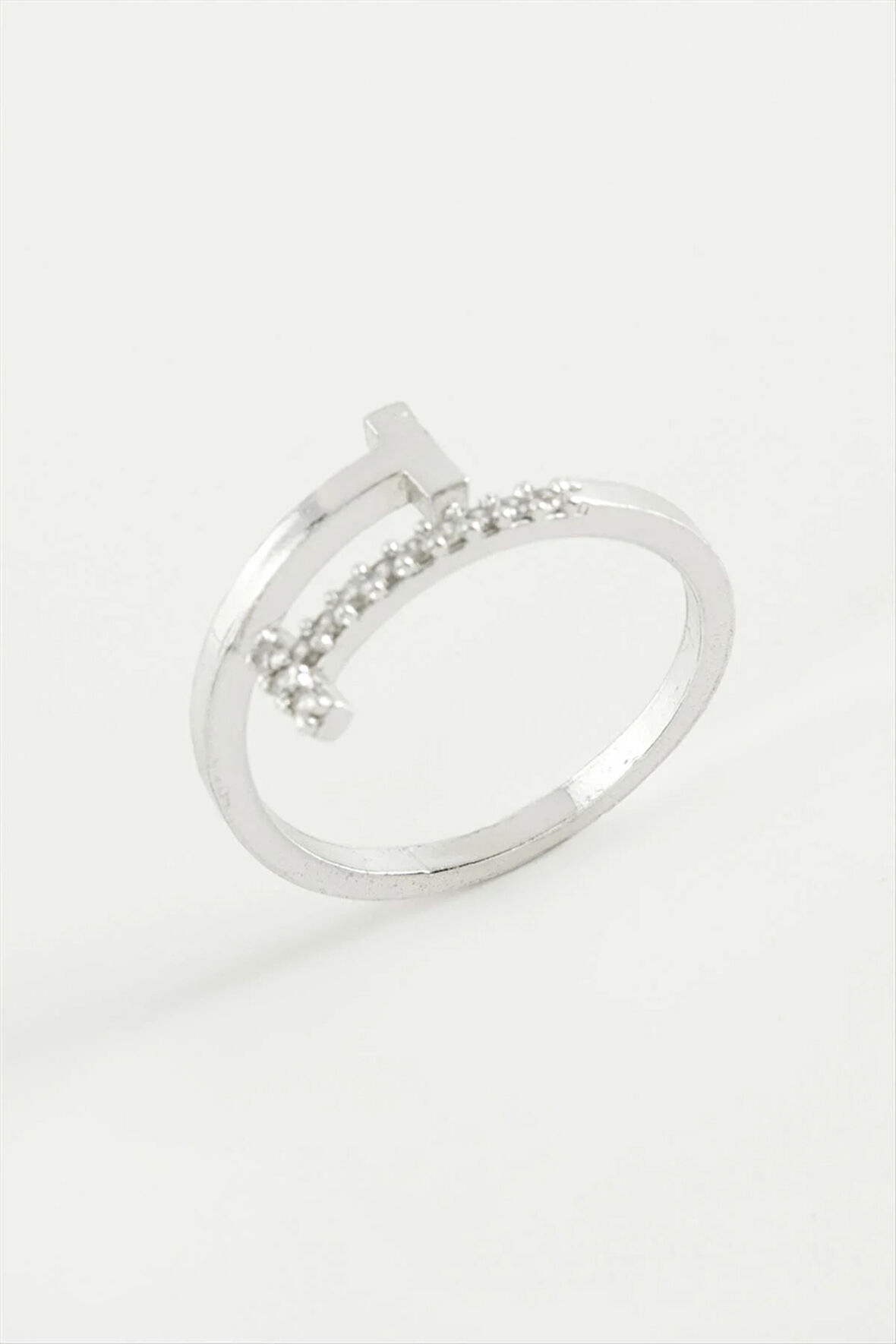 Çivi Zirkon Taşlı Yüzük