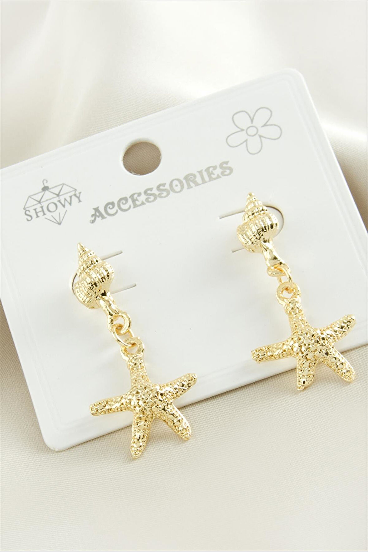 Deniz Yıldızı Metal Küpe