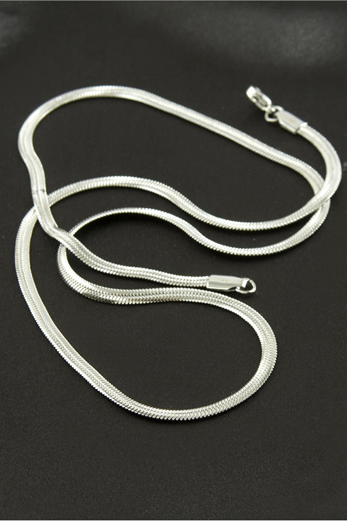 İtalyan Zincir Çelik Kolye 55 cm